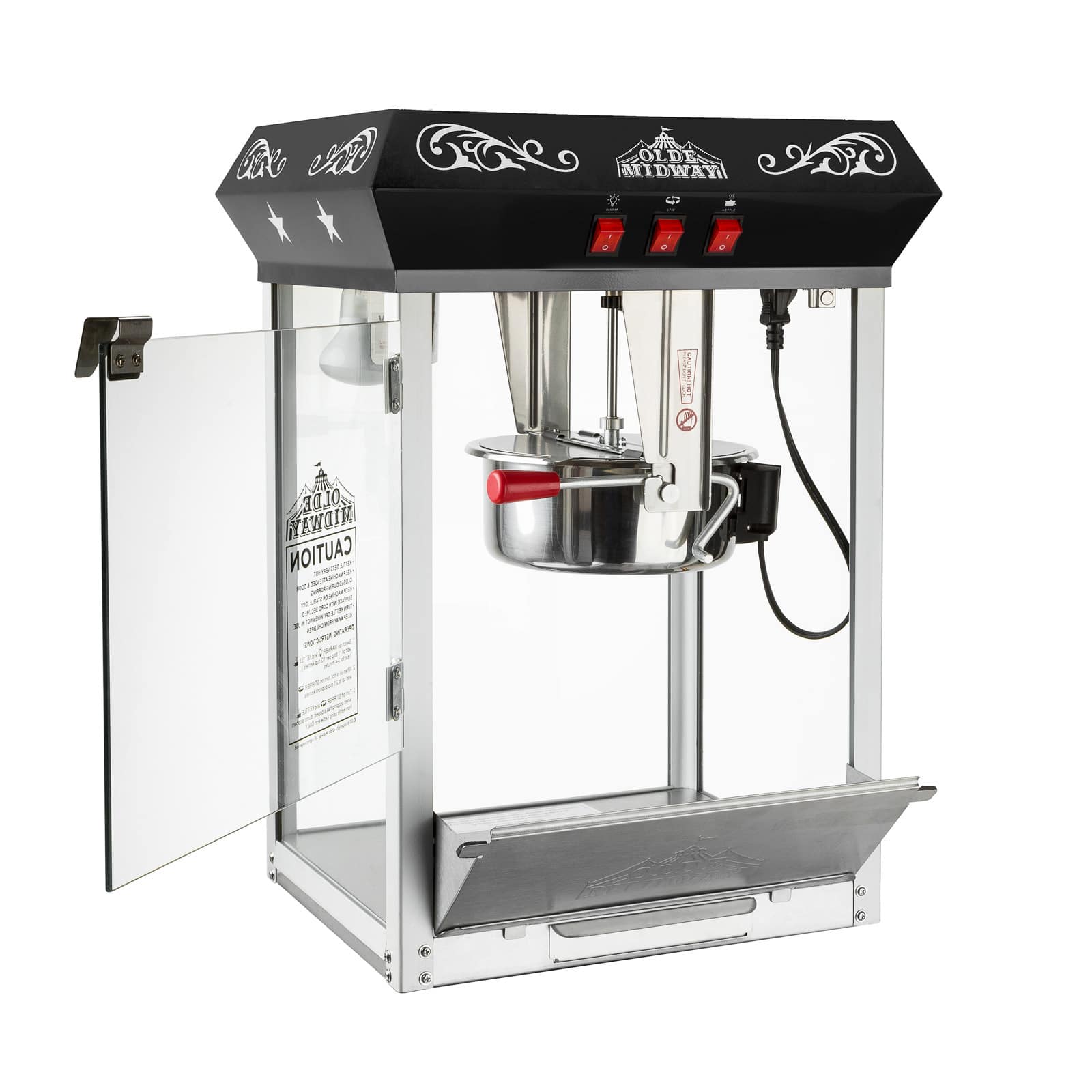 Olde Midway CON-POP-1000-BLK Popcorn-Makers - View #3