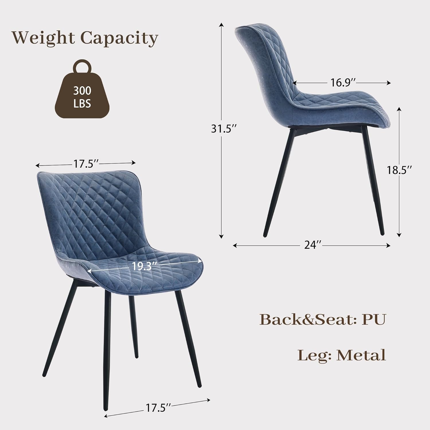 Qeetex PHO-13VIVX13-HNN Dining-Chairs - View #3