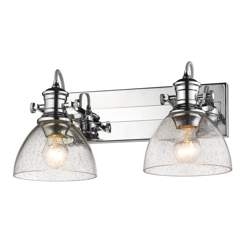 Transitional Hines 18" Chrome Semi-Flush Light with Opal Glass