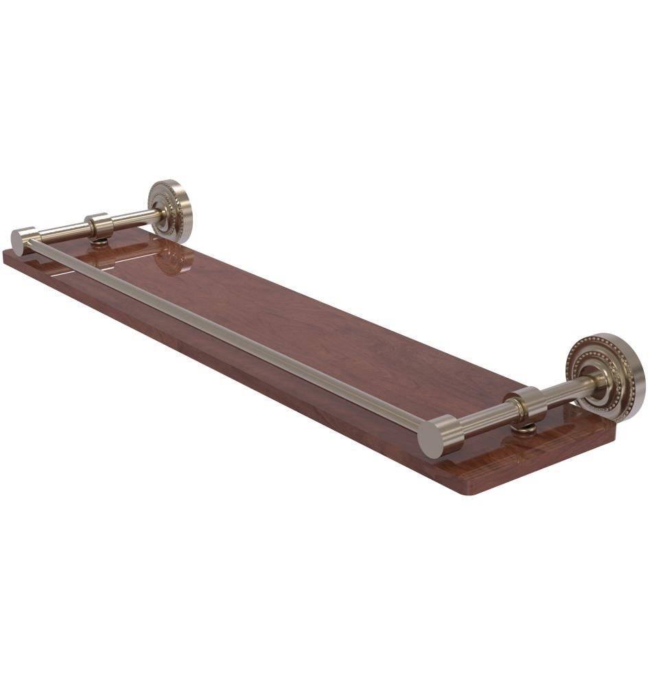 Allied Brass DT-1-22-GAL-IRW-PEW Dottingham Antique Pewter Wall mount Bathroom Shelf ( 22-in x 3-in x 5-in )