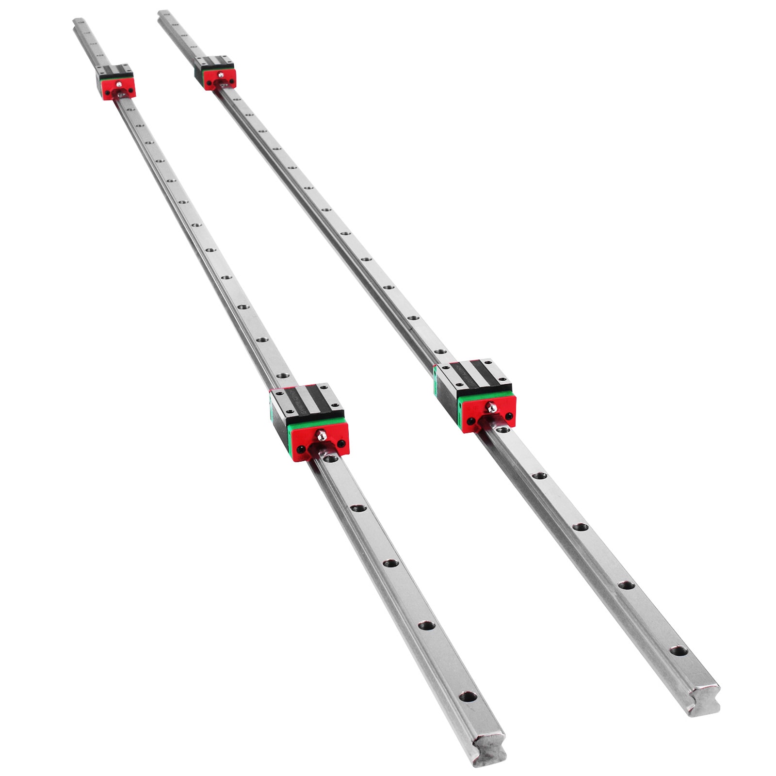GIVIMO HSR15 1500-mm Linear Guide Rail Set with 4 Square Carriage Bearing Blocks for CNC Routers Grinding Machines and Automation #LW102GIVSS2675