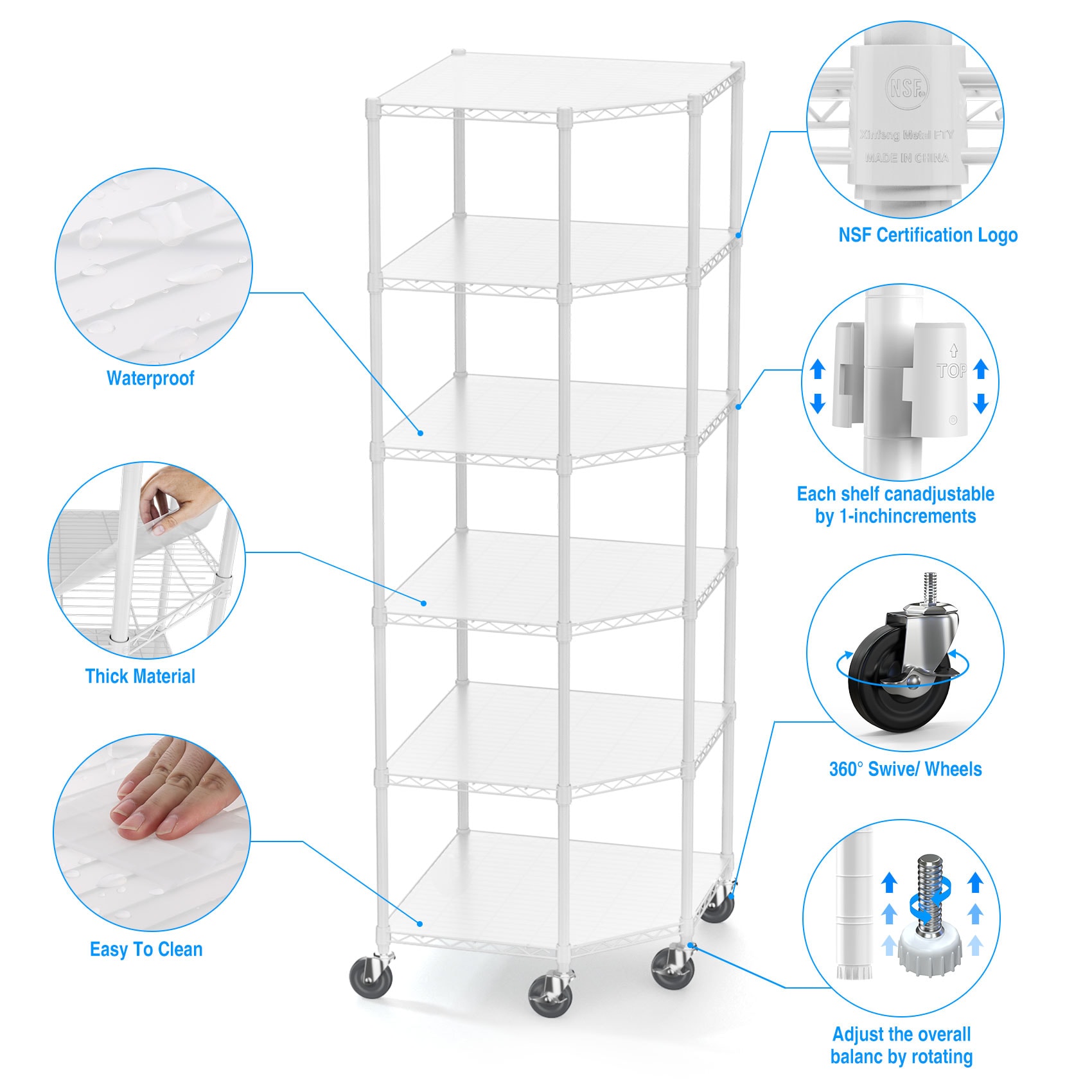 Kahomvis LIKE-QPS4-005 Free-Standing-Shelving - View #4