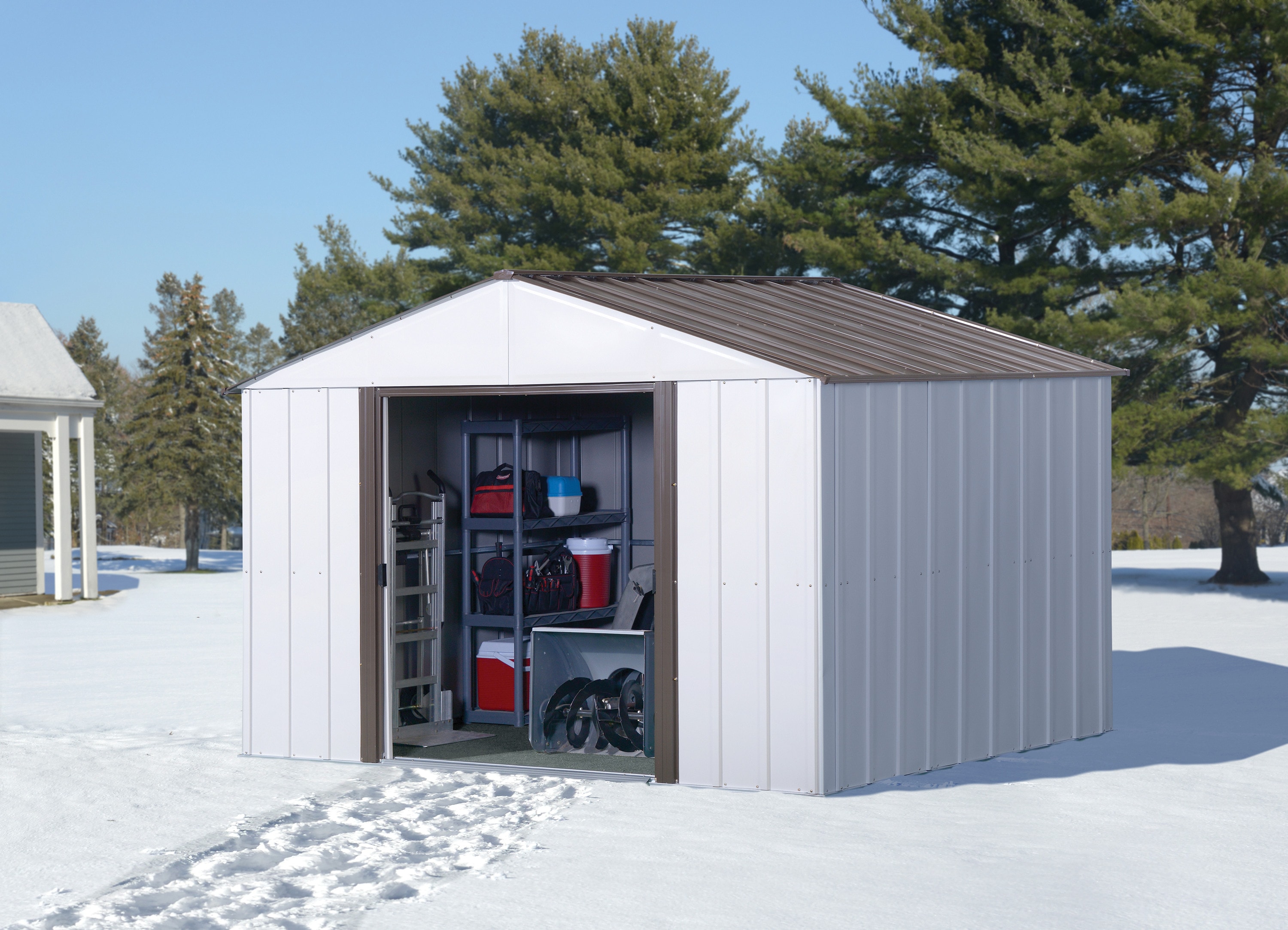 Arrow LW108 Metal-Storage-Buildings-Sheds - View #12