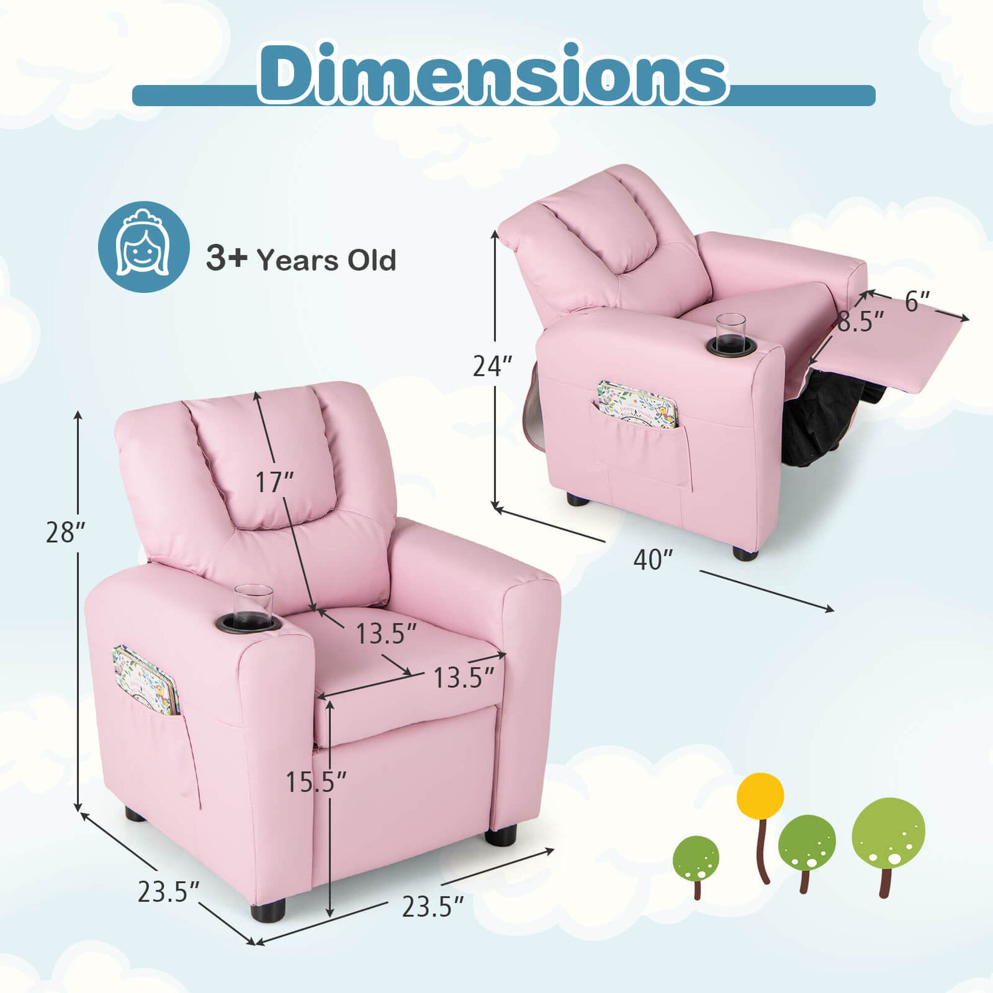 Costway HCST04938 Kids-Chairs - View #2