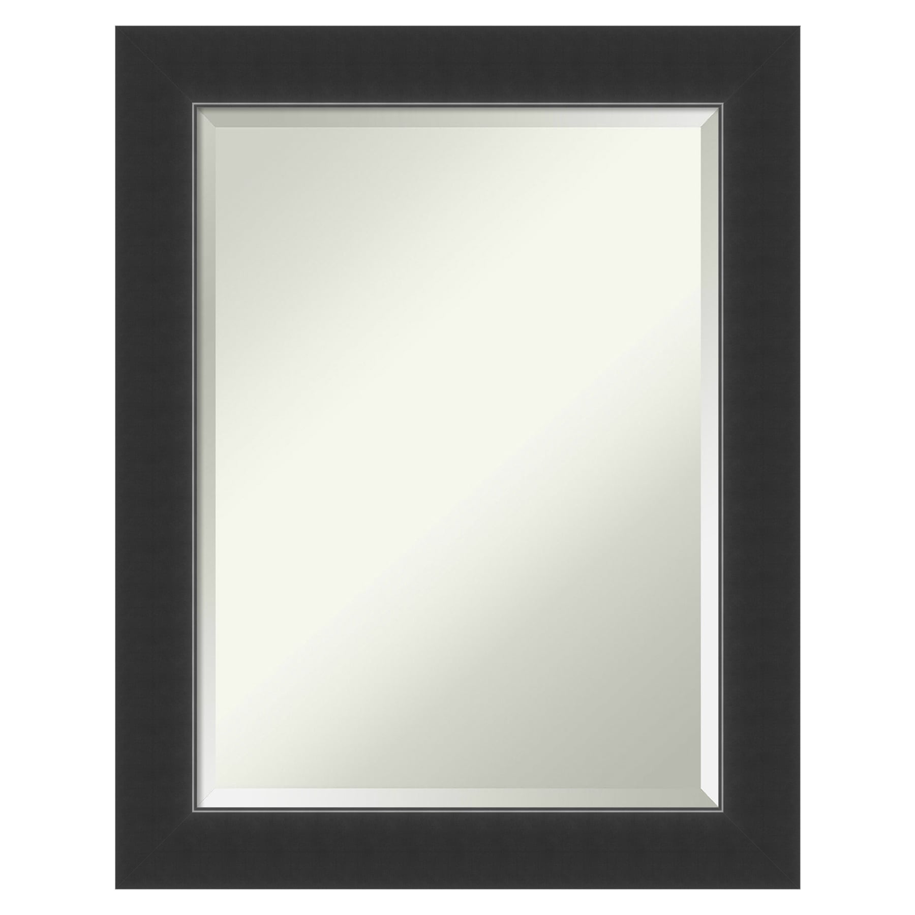 Amanti Art DSW4016468 Corvino 23.0-Inches x 29.0-Inches Framed Rectangle Bathroom Vanity Mirror ( Satin Black )
