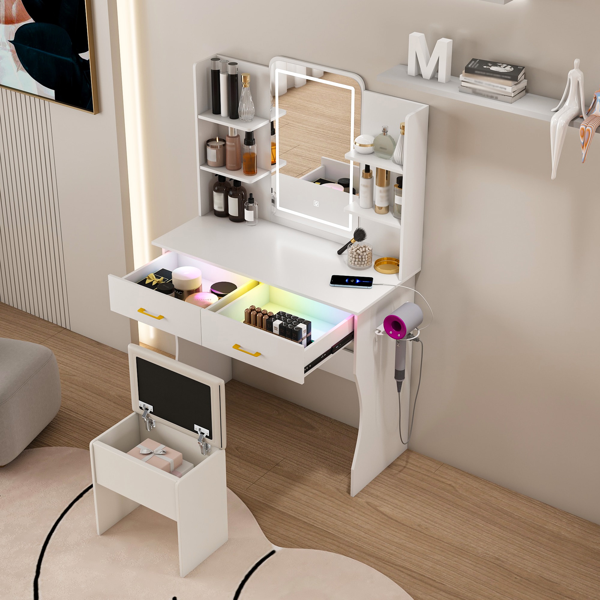 LOVMOR SF-M-W509P297013 Bedroom-Vanities - View #5