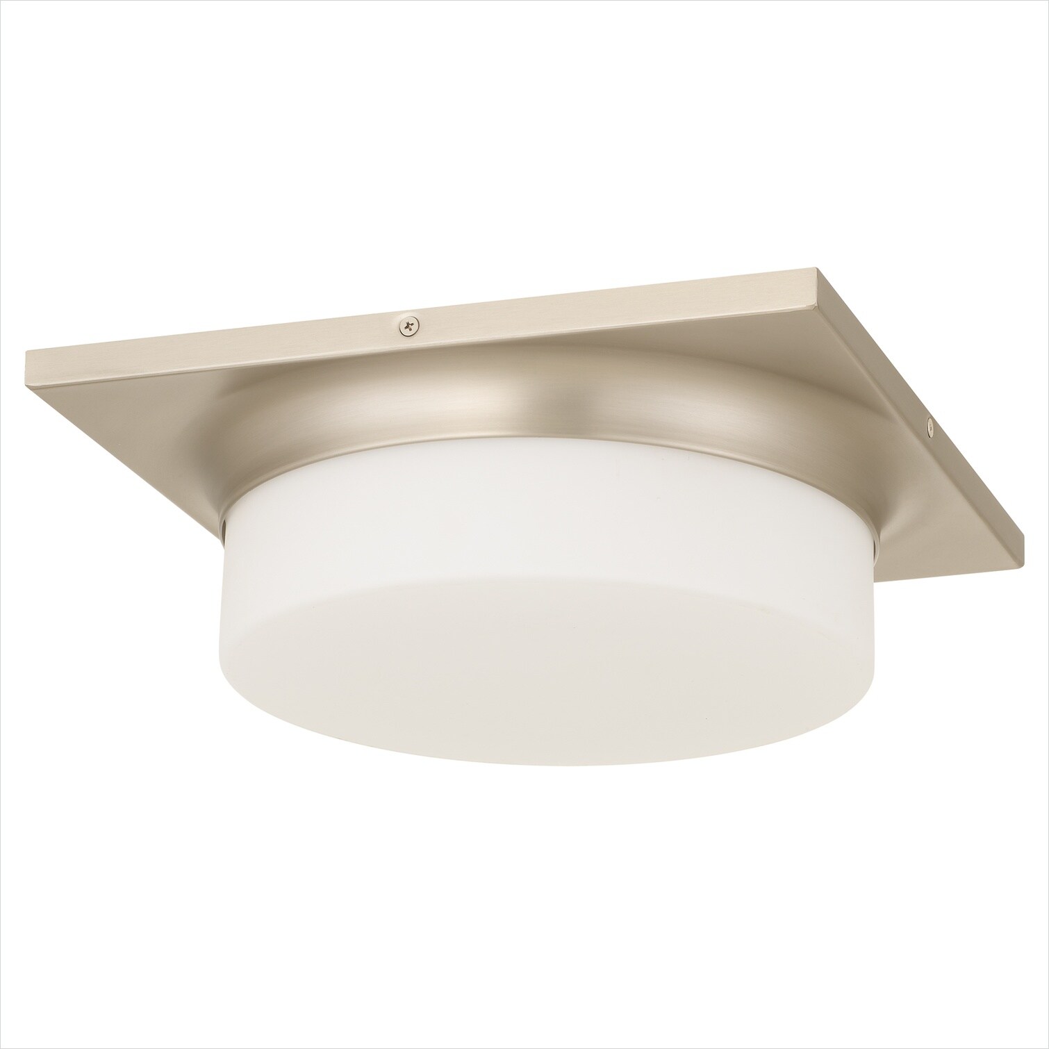 SunJet Brushed Nickel Flush Mount: Sleek LED Ceiling Light Bedroom ...