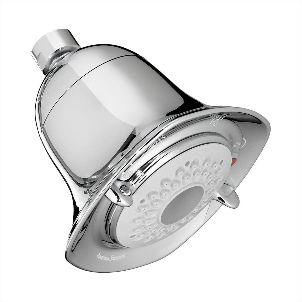 American Standard 1660813.002 FloWise 3.0 -Spray Polished Chrome 4.625-in Round Fixed Shower Head 2 GPM