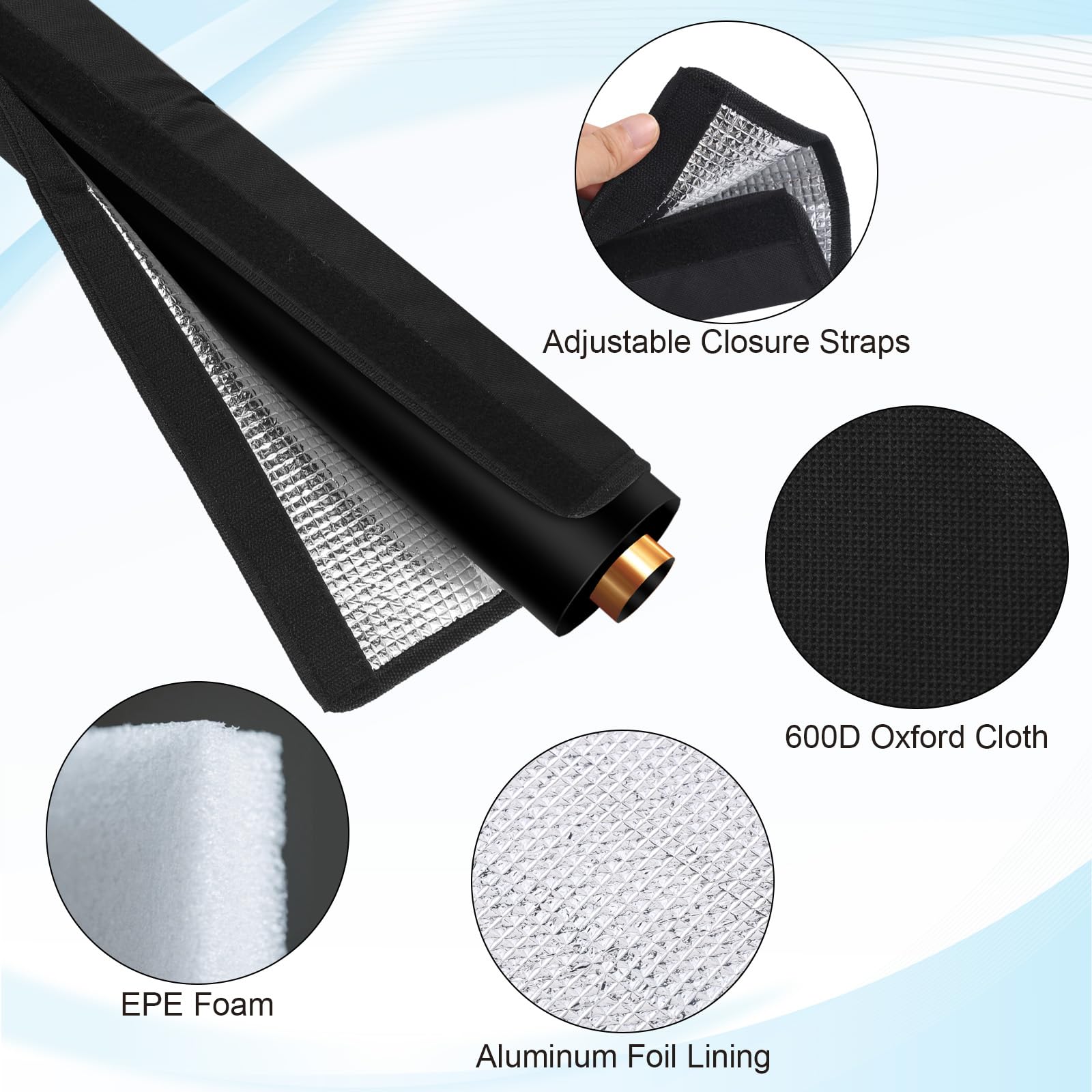 DYRCJ HVAC Copper Pipe Insulation Sleeve Three Layer Air Conditioner ...