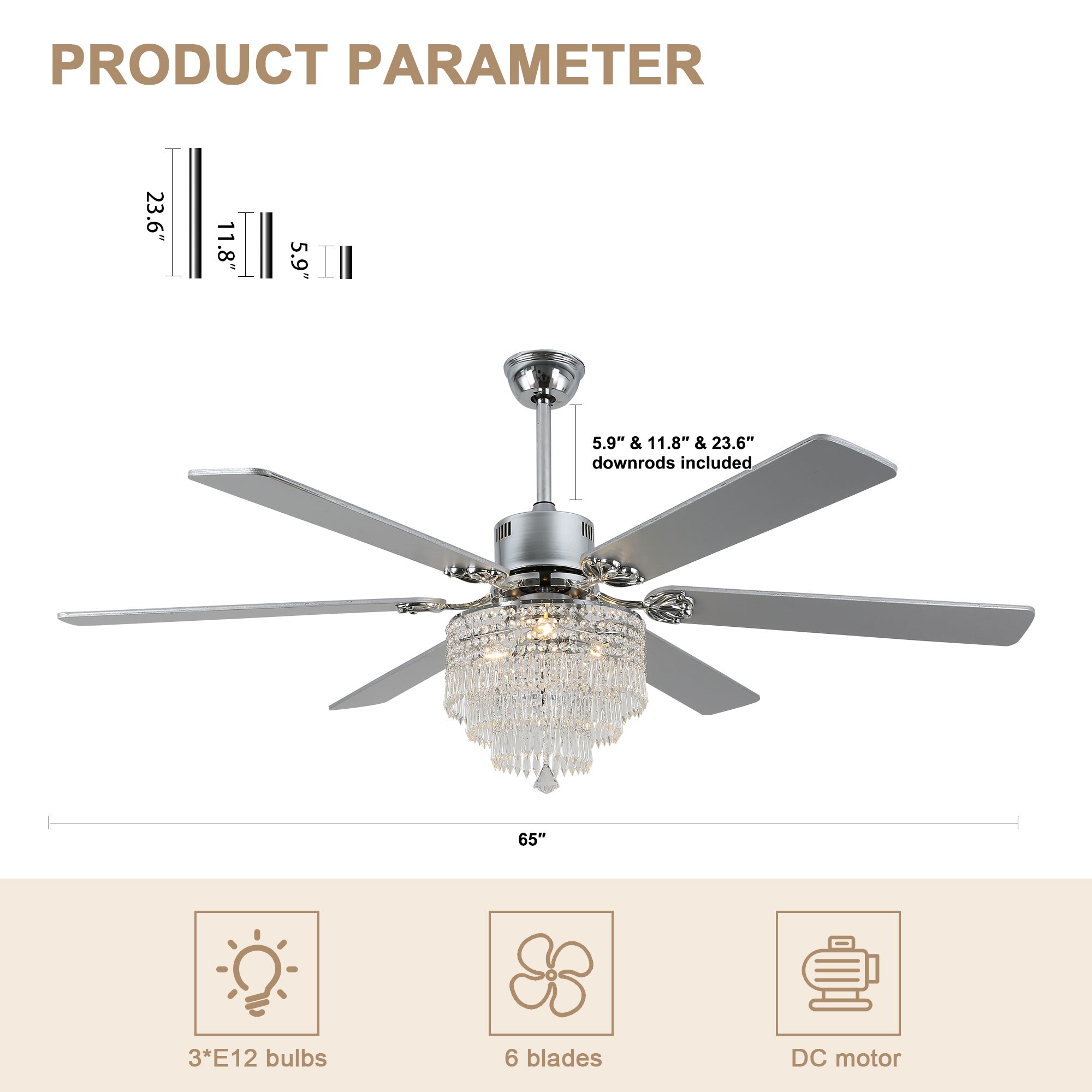 Bella Depot DCFSD7203-C Ceiling-Fans - View #11