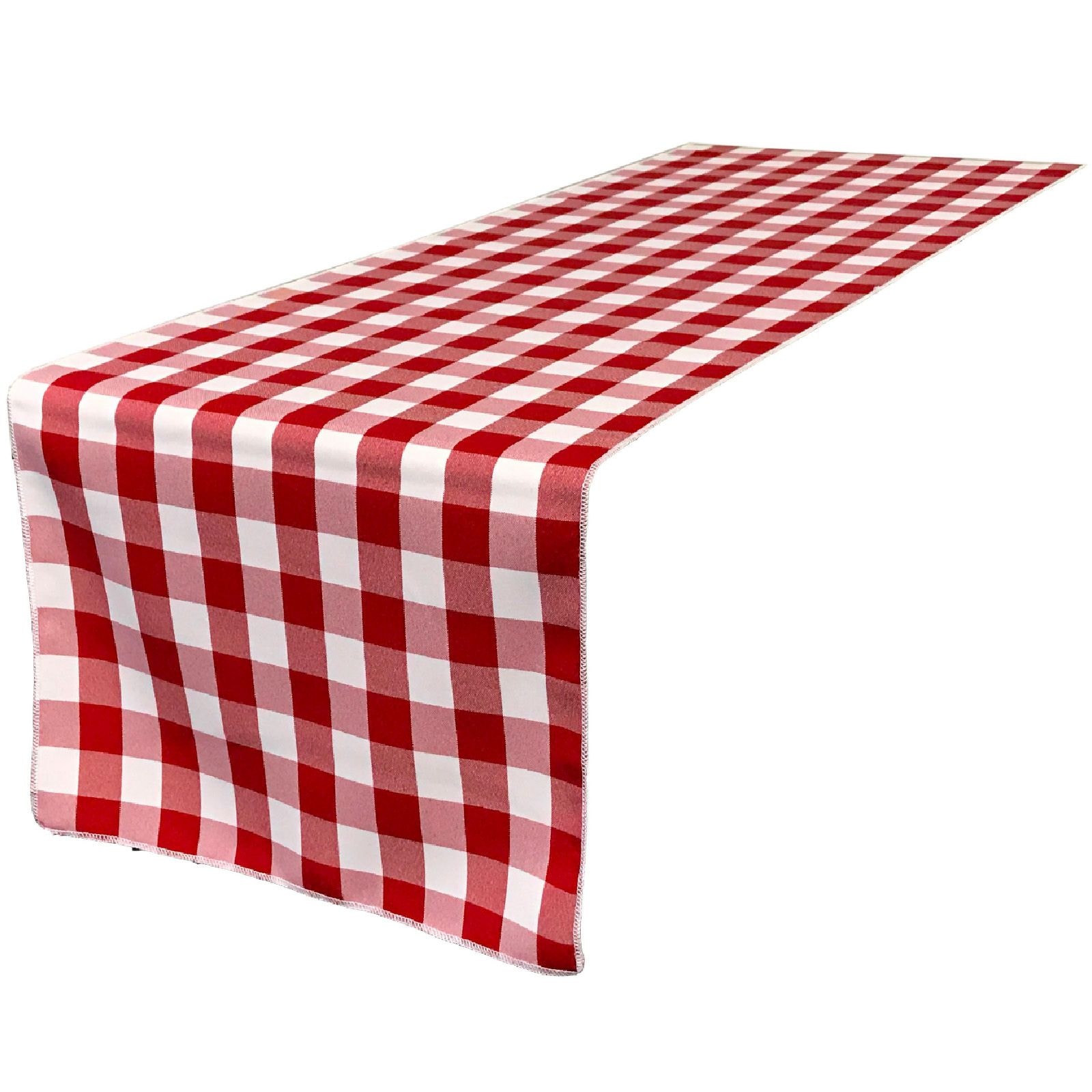 Slickblue 1 Piece Polyester Rectangular Gingham Checkered Table Runner for Dining Table Picnic Buffet 14 x 108 Inch Multiple Color Options #D-LL-2525