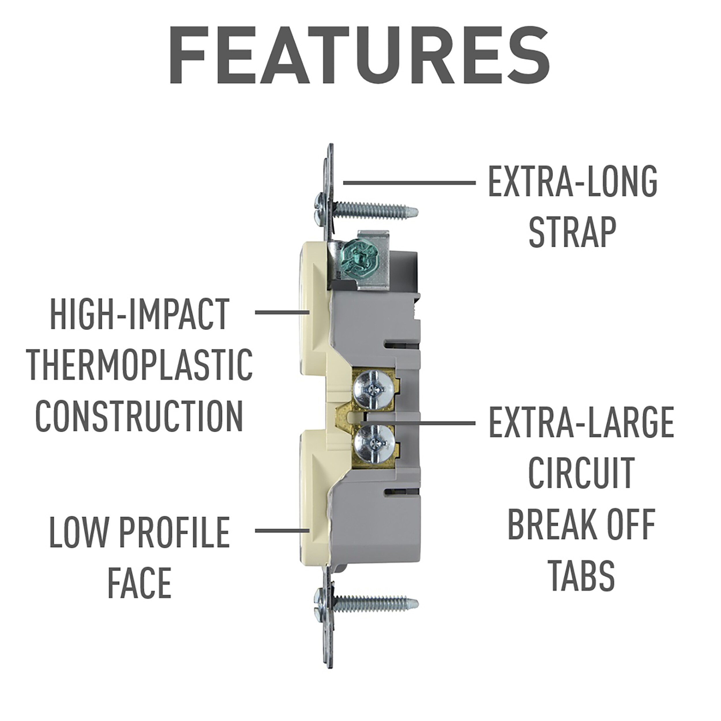 Legrand 3232LACP8 receptacles - View #2