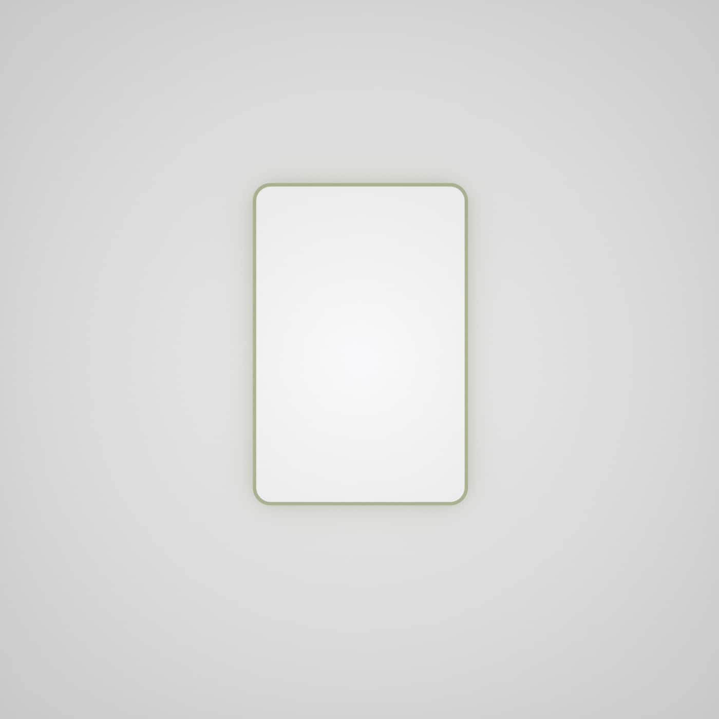AAZJ JKF-MR2436MG KA 24-Inches x 36-Inches Framed Octagon Bathroom Vanity Mirror ( Matte Green )