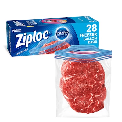 Ziploc Plastic Slider Storage Bags Quart (42-Pieces) 624755 - The
