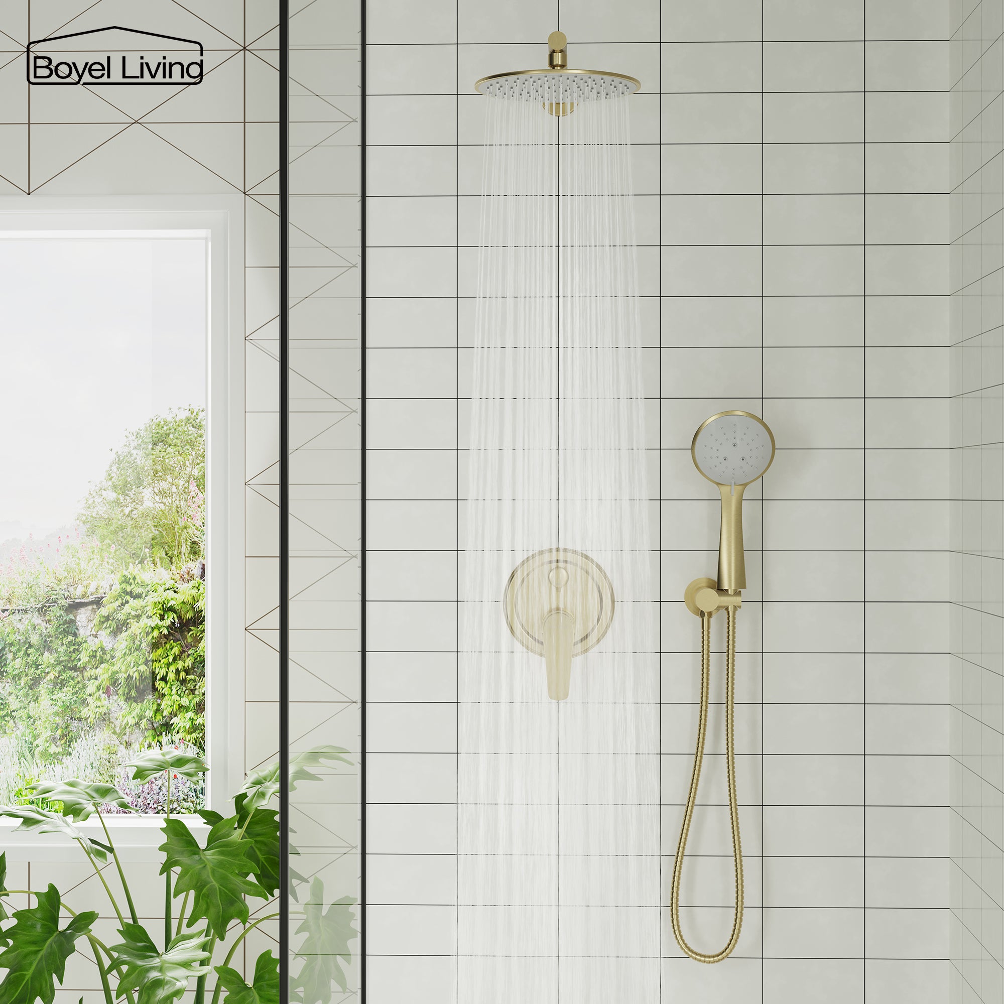 Boyel Living SMD-88040BG-9 Showerhead-Bar-Panels - View #5