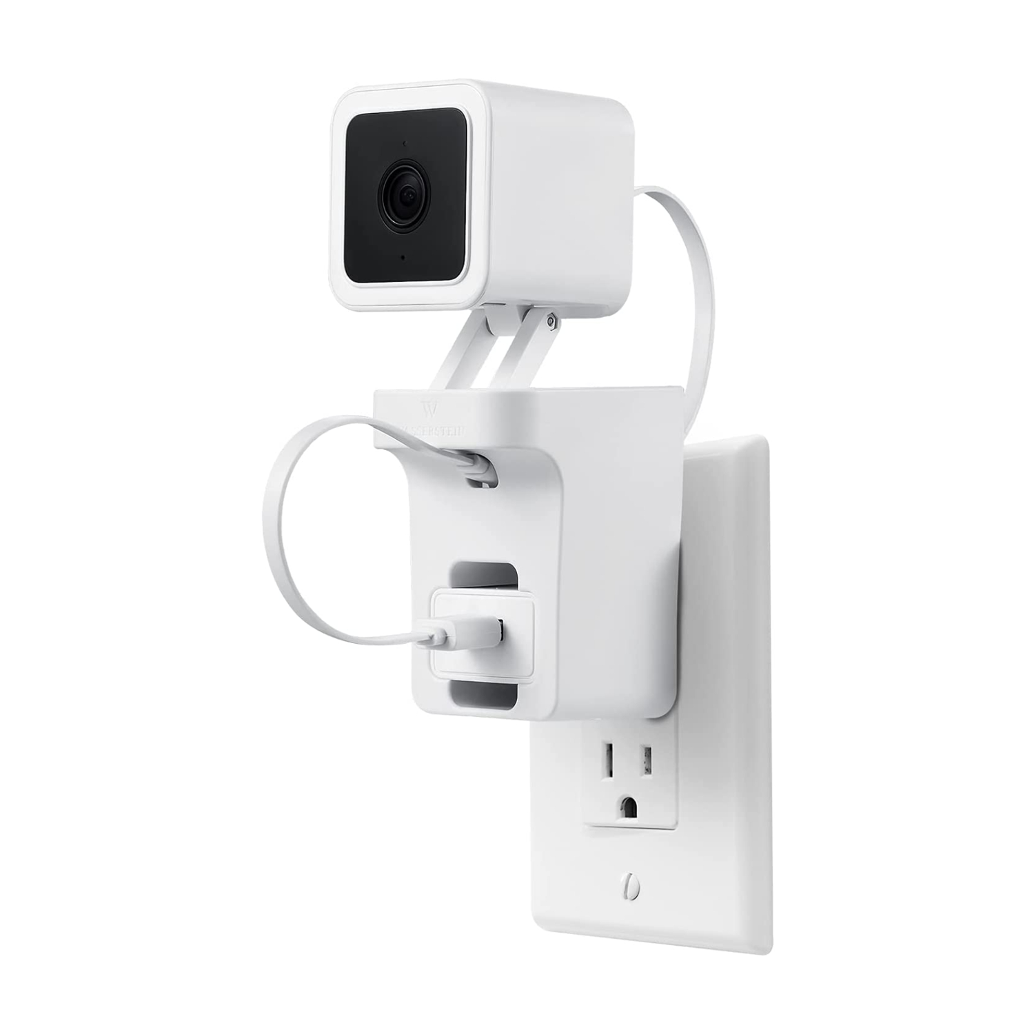 Wyze Cam V3 AC Outlet White Swivel Tilting Security Camera Wall Mount in the Security Camera Mounts department at Lowes.com