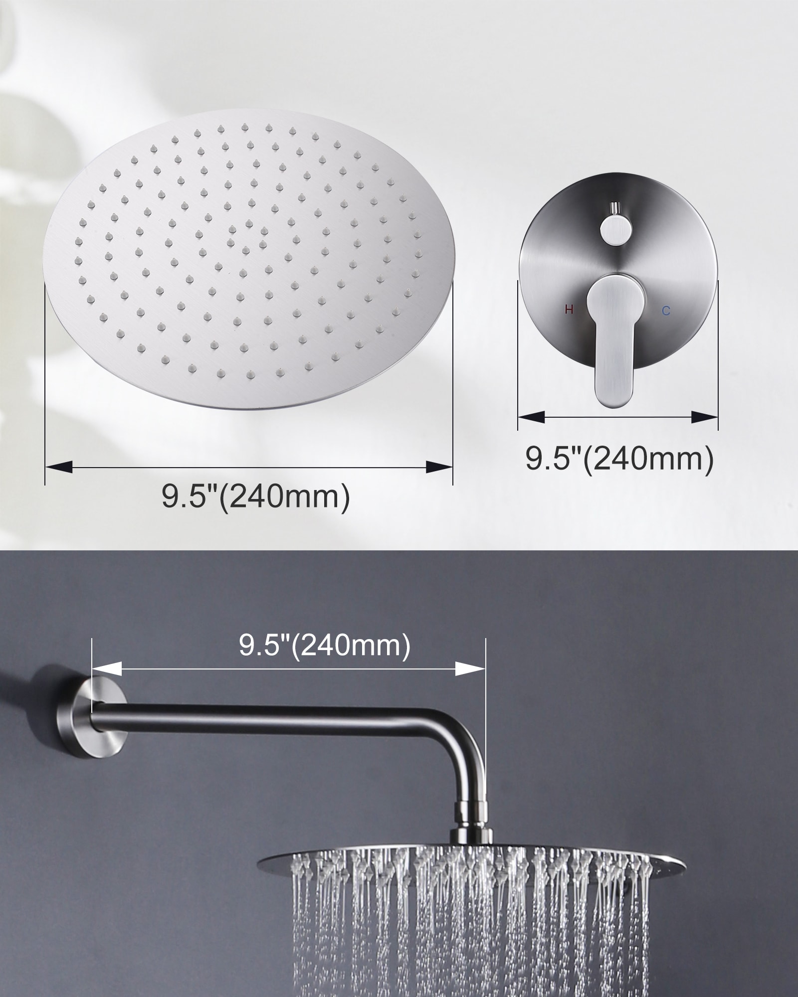 WOWOW 3091800-12 Showerhead-Bar-Panels - View #5