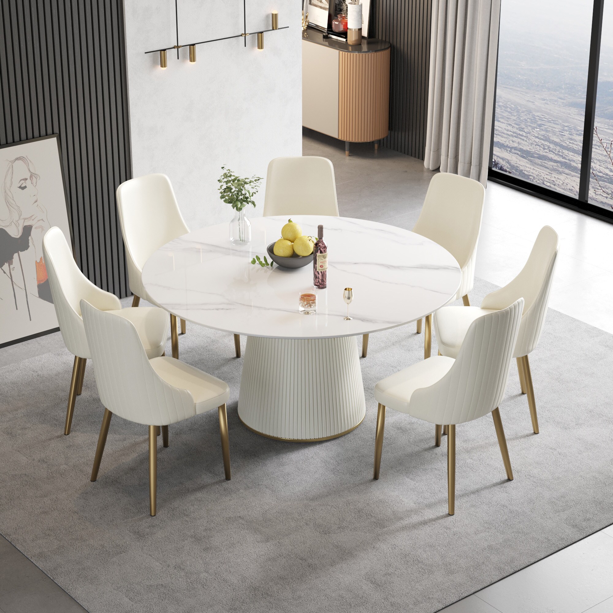 BuotiqHom DH-AT-150W-5W Dining-Tables - View #2