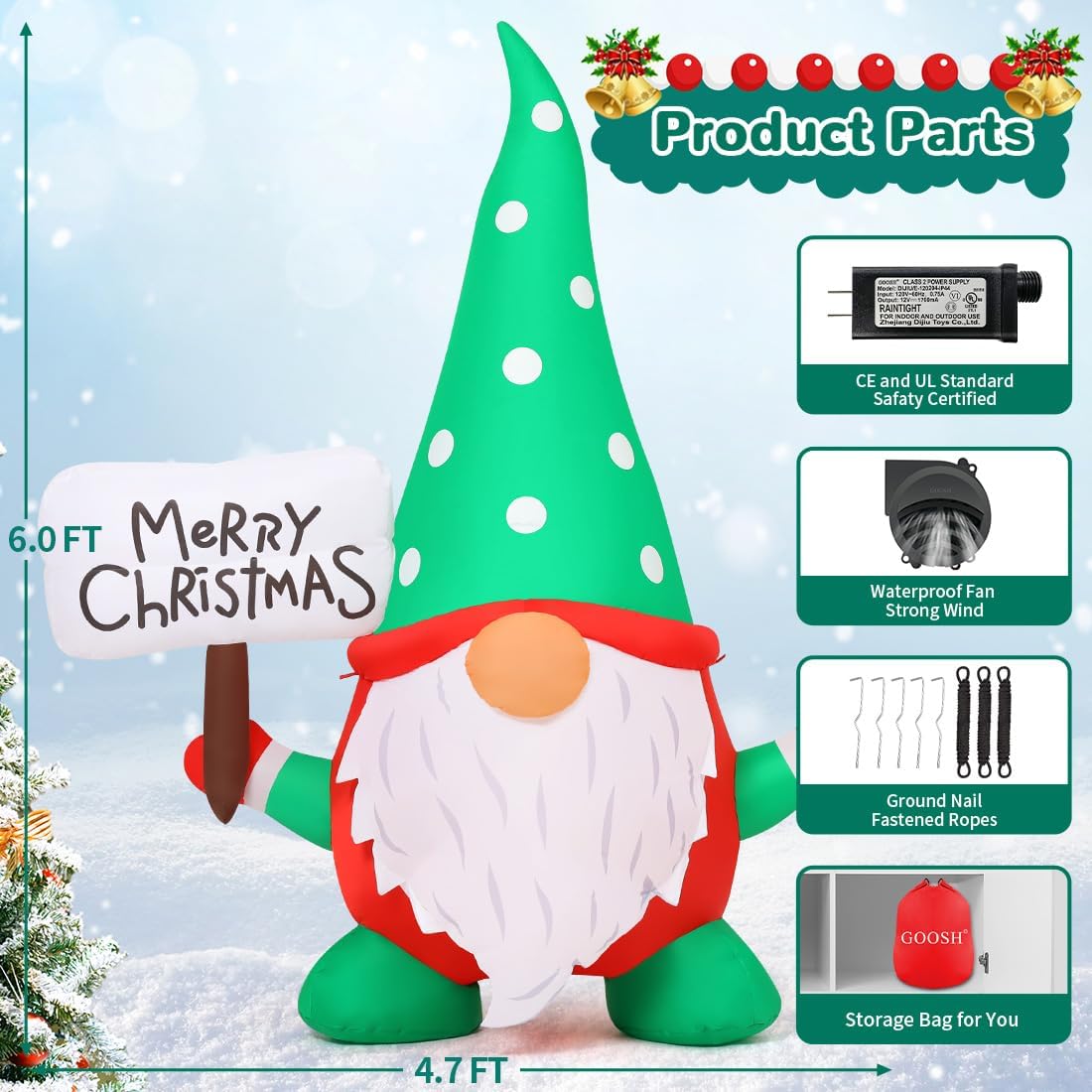 GOOSH DJ-SD-27405 Christmas-Inflatables - View #6
