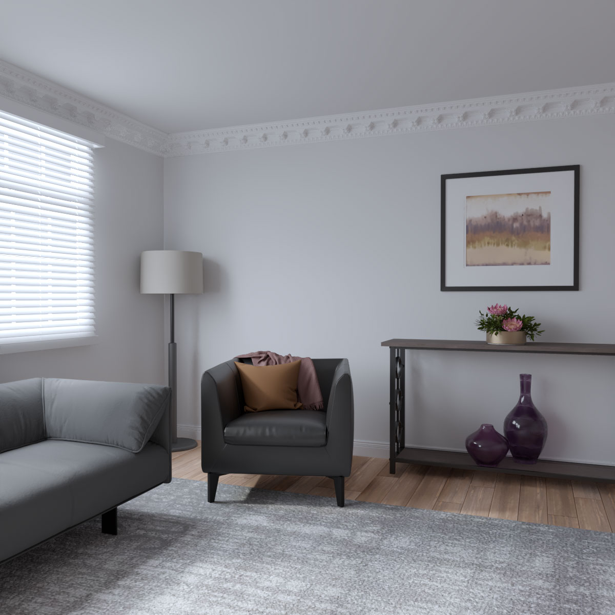 Stockport 94.5" White Polyurethane Crown Moulding
