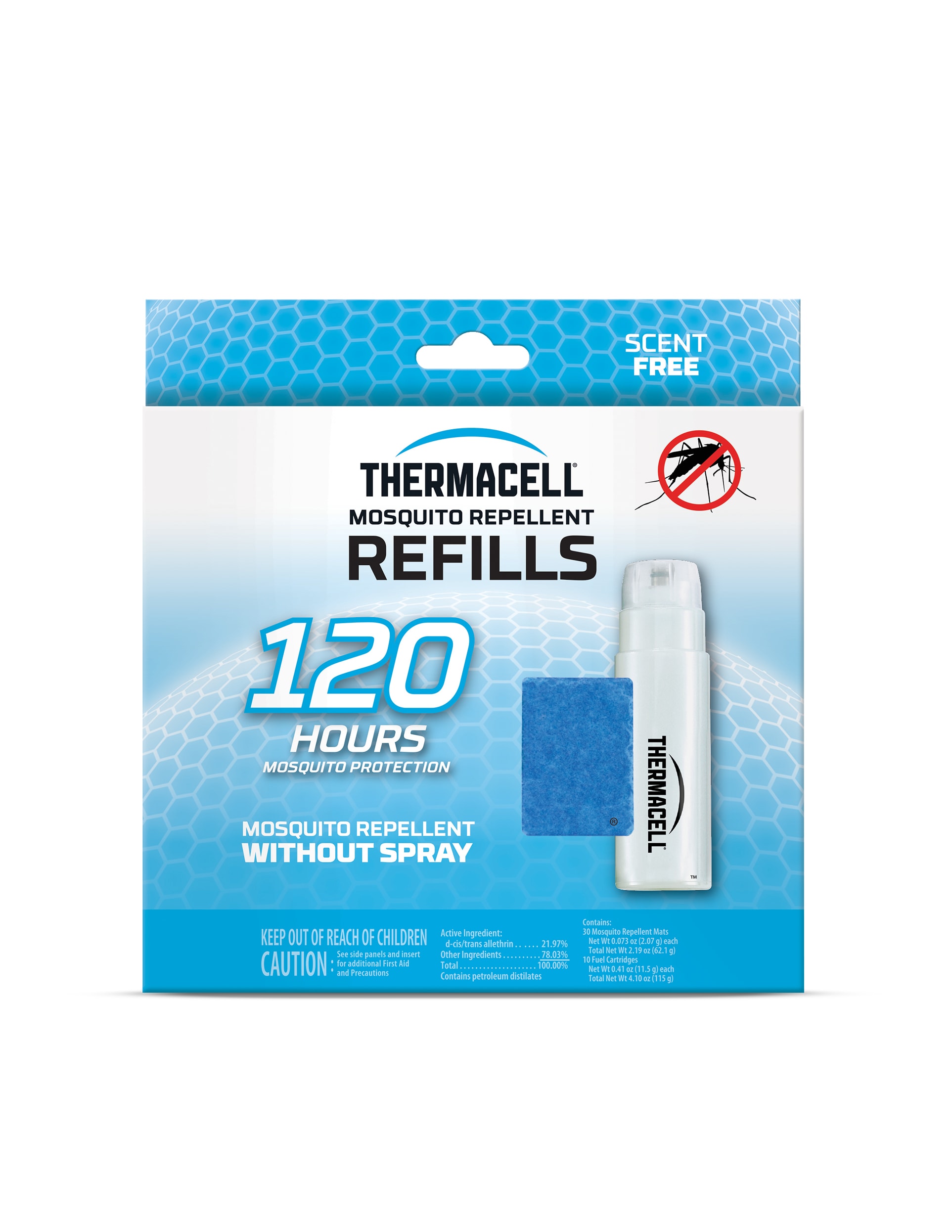  Thermacell Mosquito Repellent Refills; Earth Scent; Compatible  with Any Fuel-Powered Thermacell Repeller; Highly Effective, Long Lasting,  No Spray or Mess; 15 Foot Zone of Mosquito Protection : Thermacell: Patio,  Lawn 