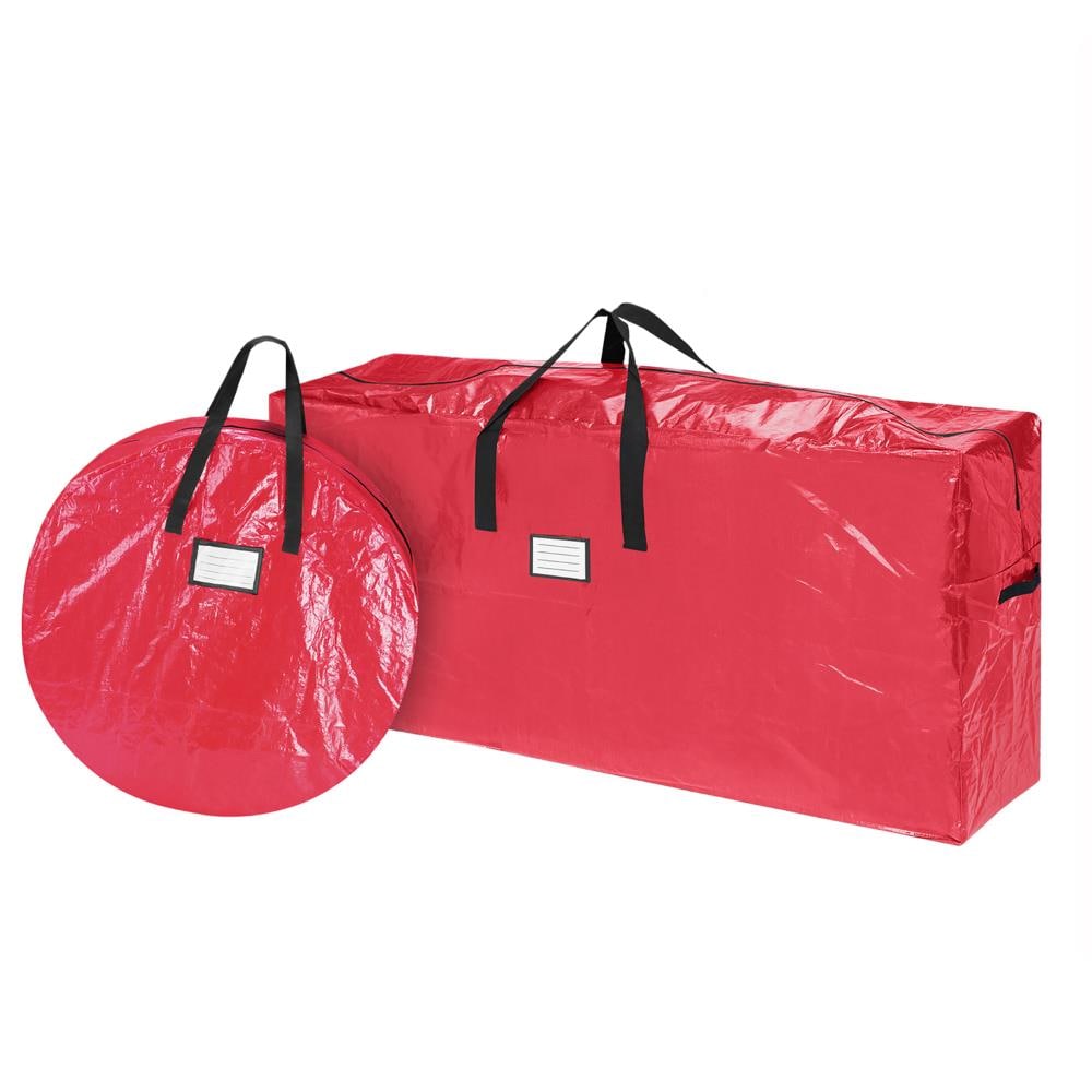 Hastings Home 15-in W x 30-in H Red Christmas Tree Storage Bag (For ...