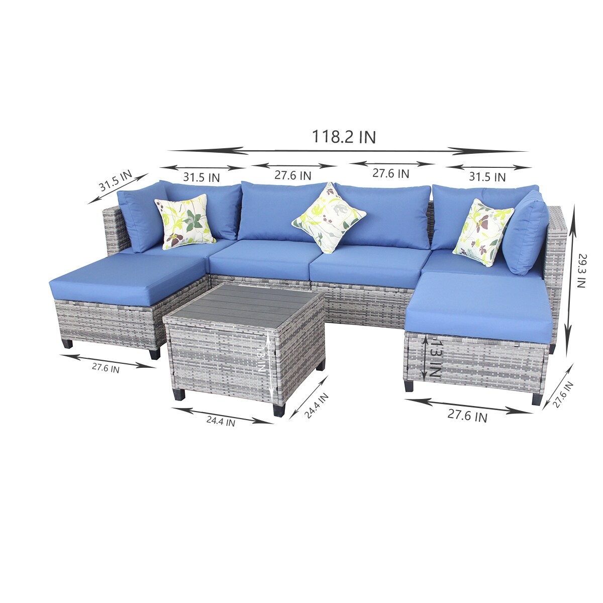 Clihome CL-1302UPOD Patio-Conversation-Sets - View #4