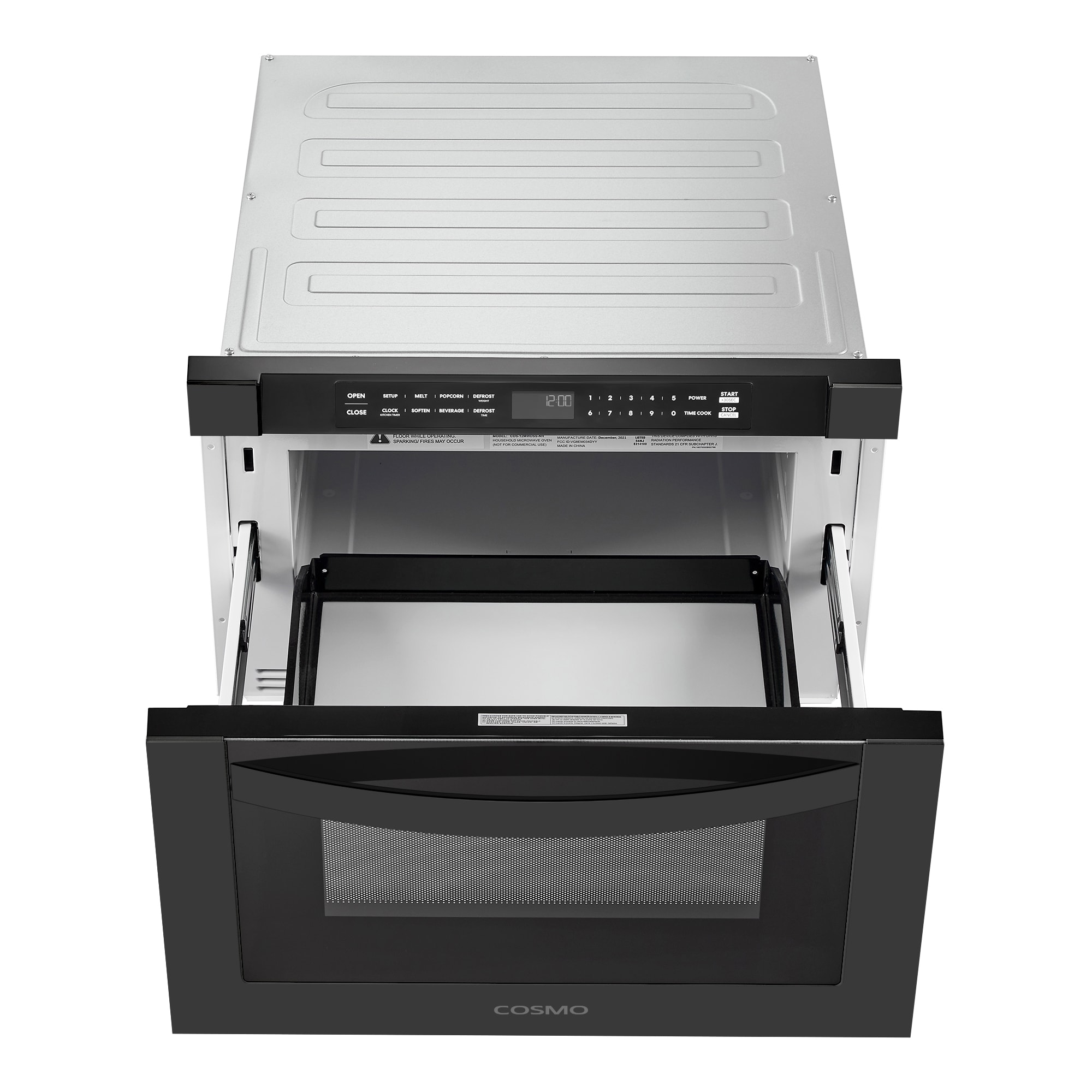 Cosmo COS-12MWDBK Microwave-Drawers - View #8
