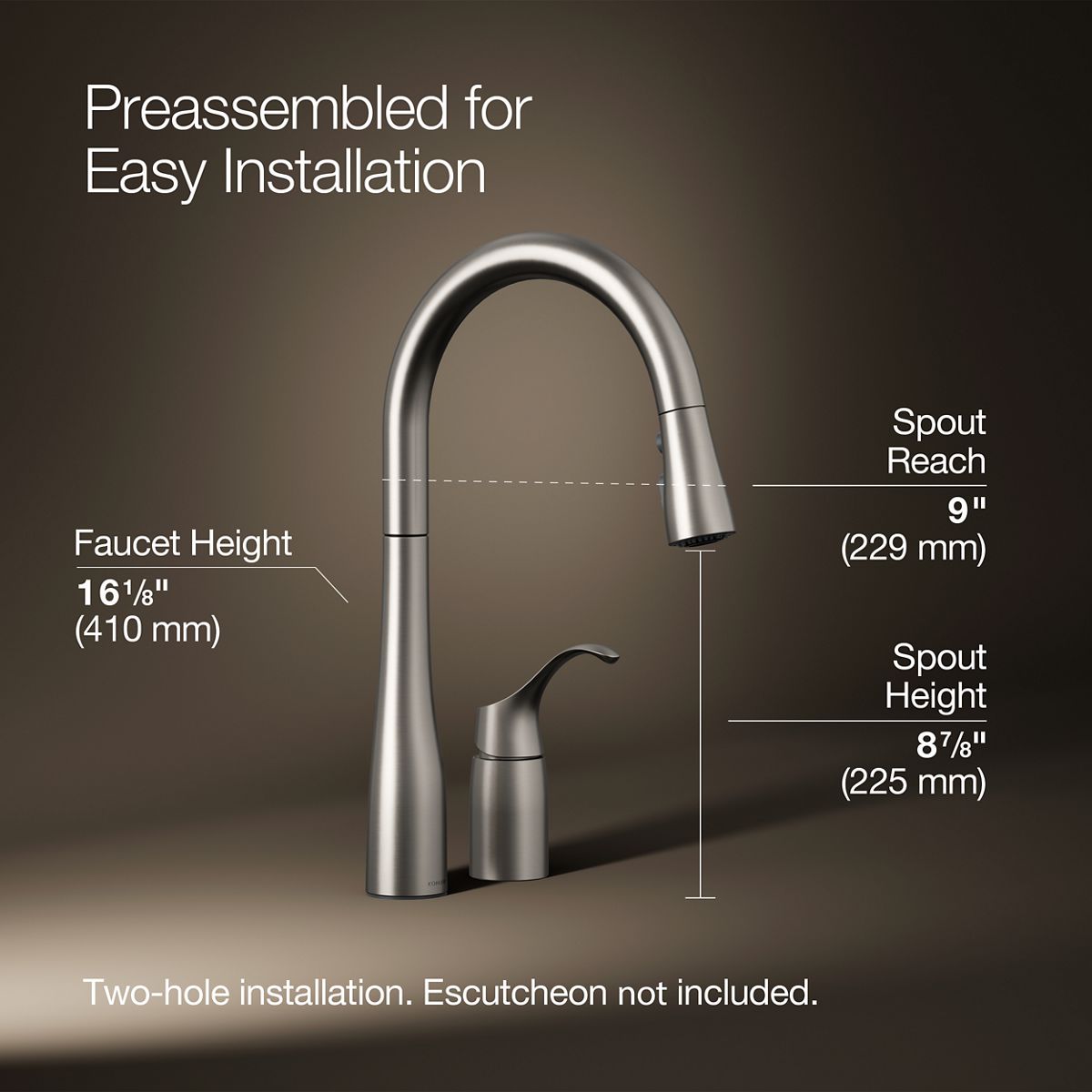 KOHLER 647-VS Kitchen-Faucets - View #3