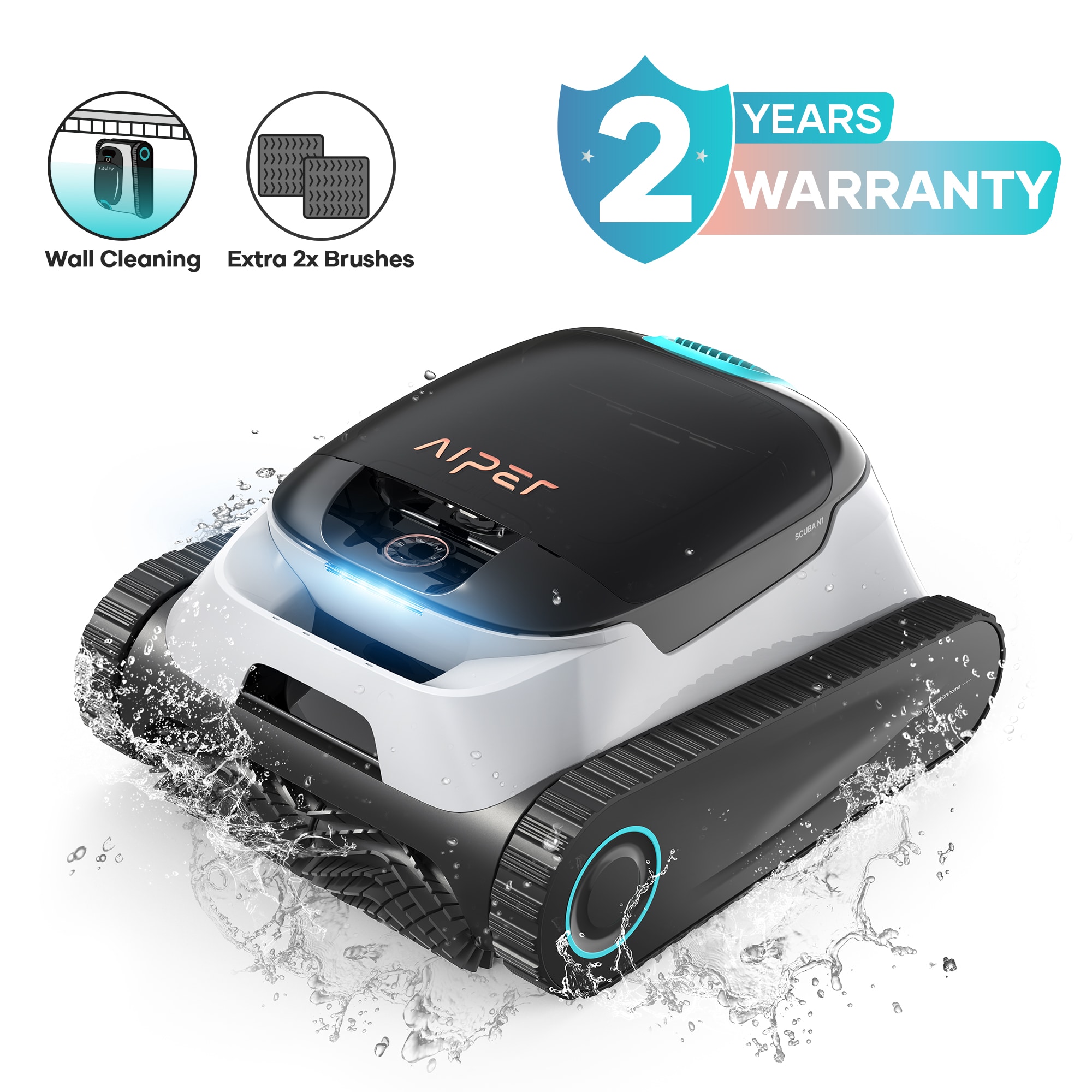 Aiper SCUBA N1 Scuba N1 Cordless 6.1-in Robotic Pool Vacuum