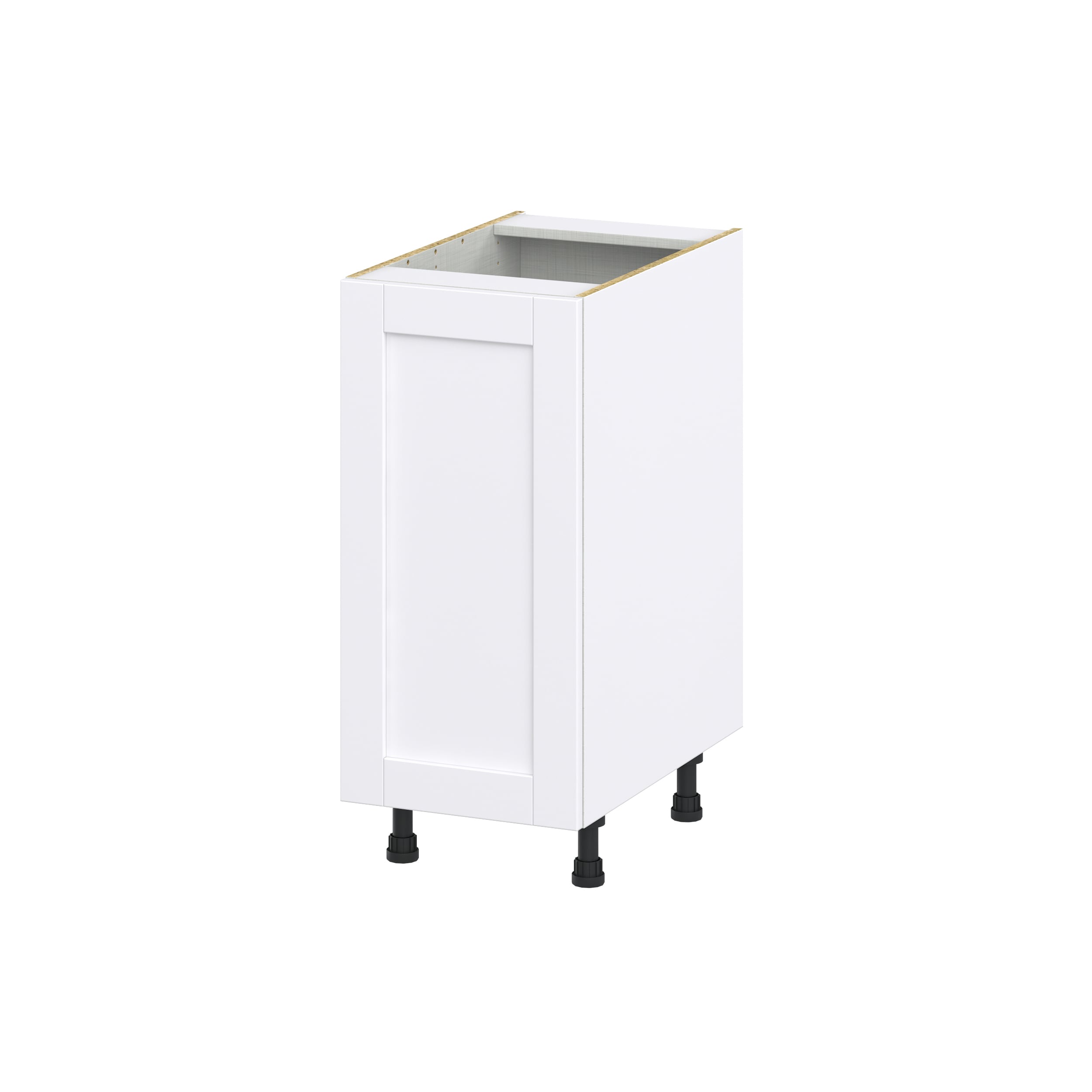 Hugo&Borg DSB15FH(L/R)-RM Rosemont 15-in W x 34.5-in H x 24-in D Glacier White Base Fully assembled Cabinet (Flat Panel Shaker)