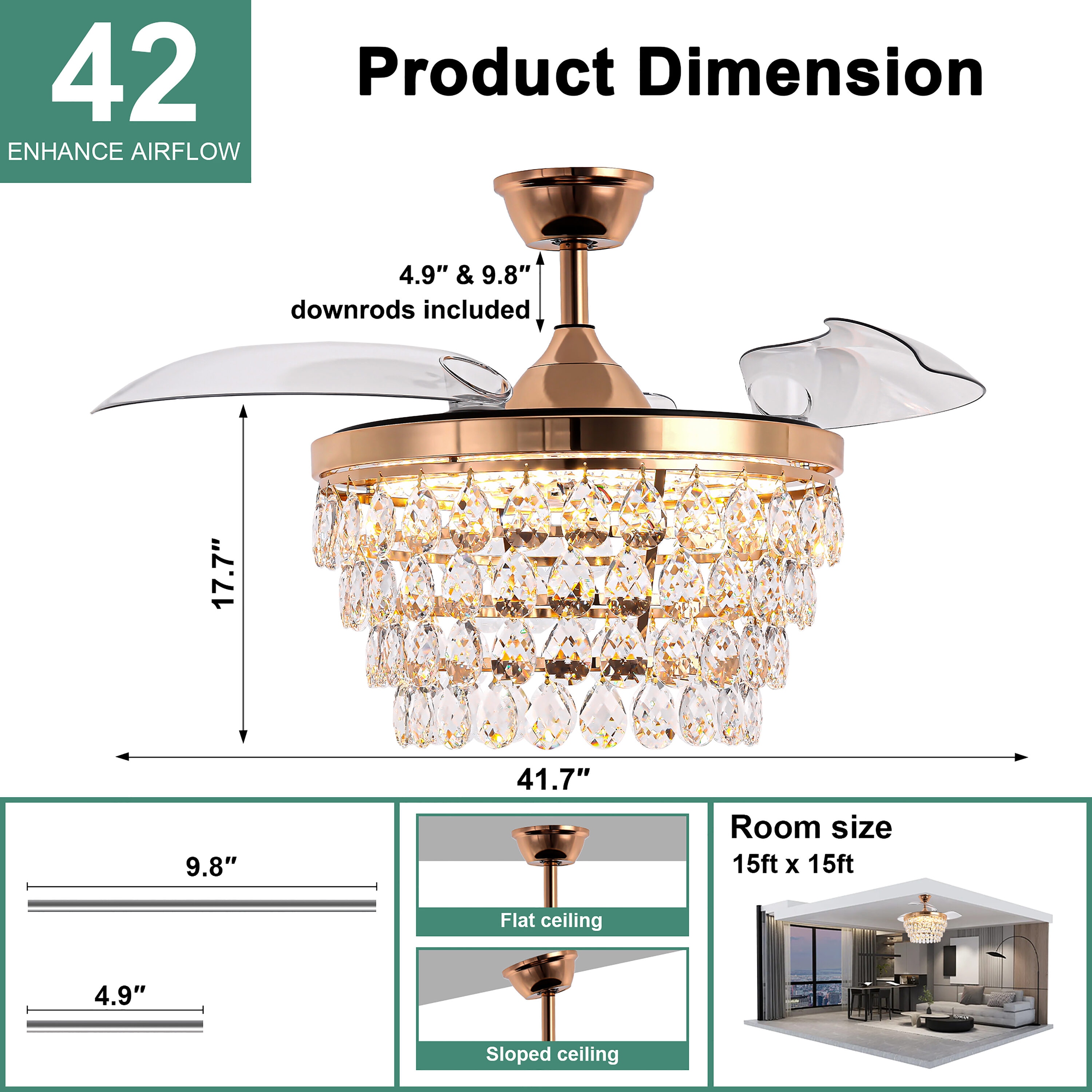 Cusp Barn CS42P70G Ceiling-Fans - View #8