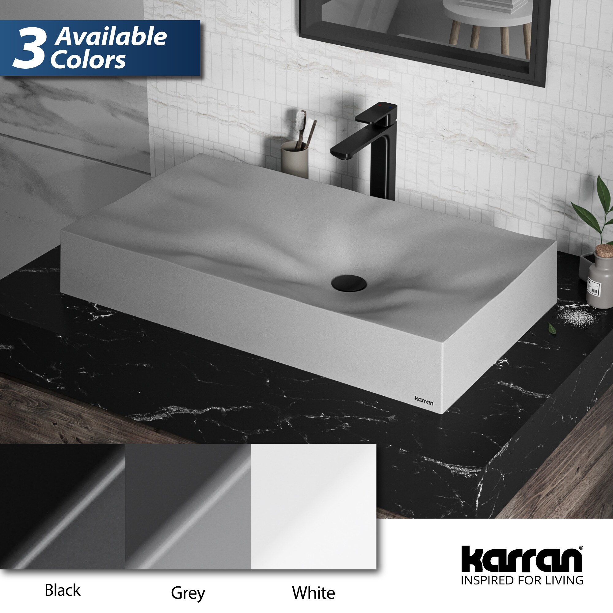 Karran SQS300GR Bath-Sink - View #8