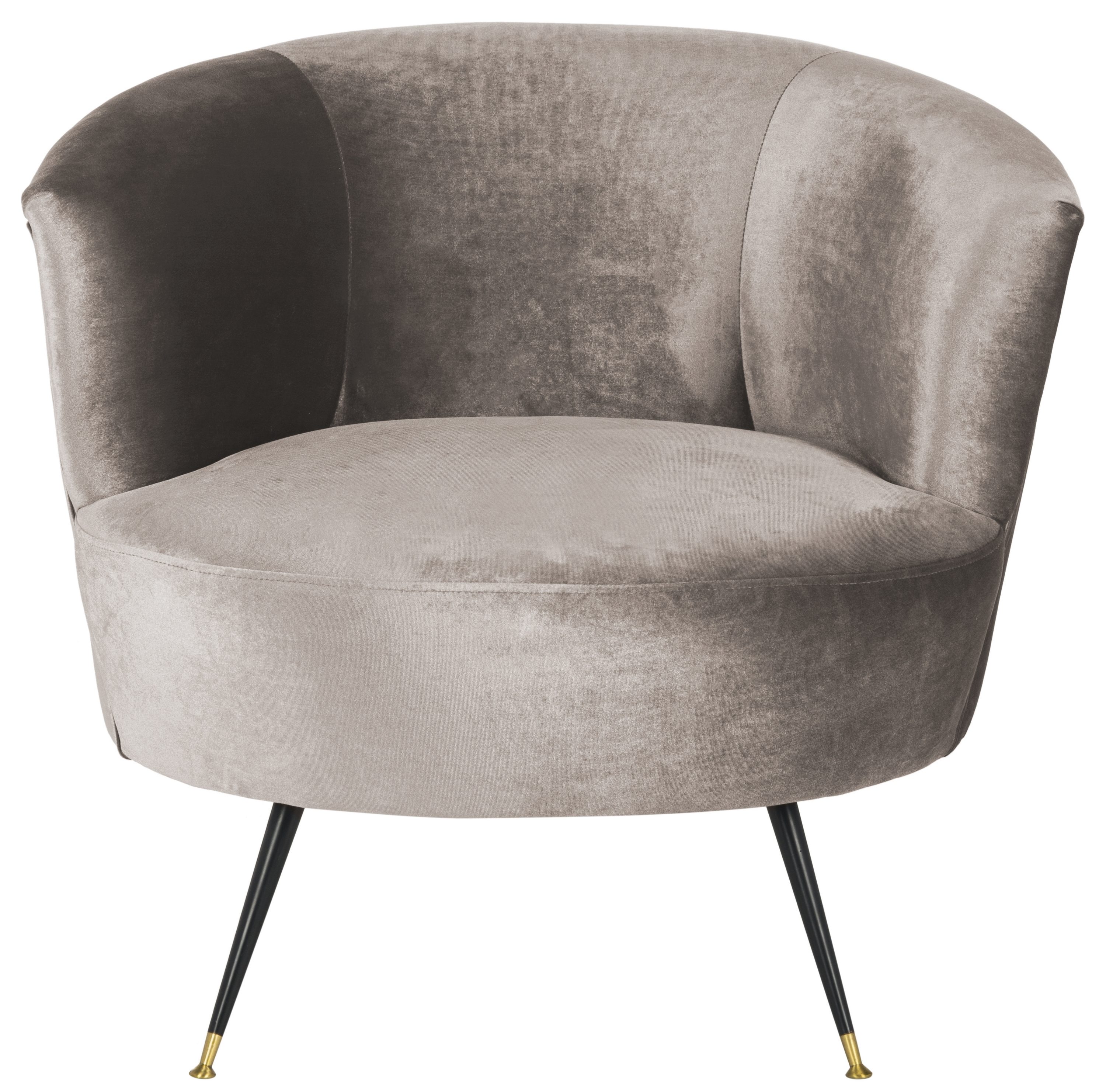 Safavieh FOX6257A Arlette Midcentury Hazelwood Barrel Chair