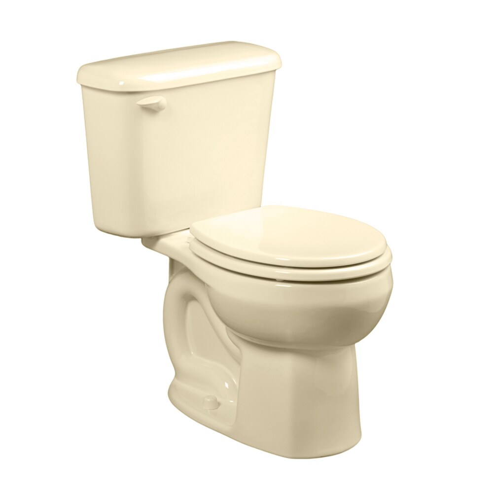 American Standard 221DB104.021 Colony Bone Round Standard Height 2-piece Toilet 10-in Rough-In 1.28-GPF
