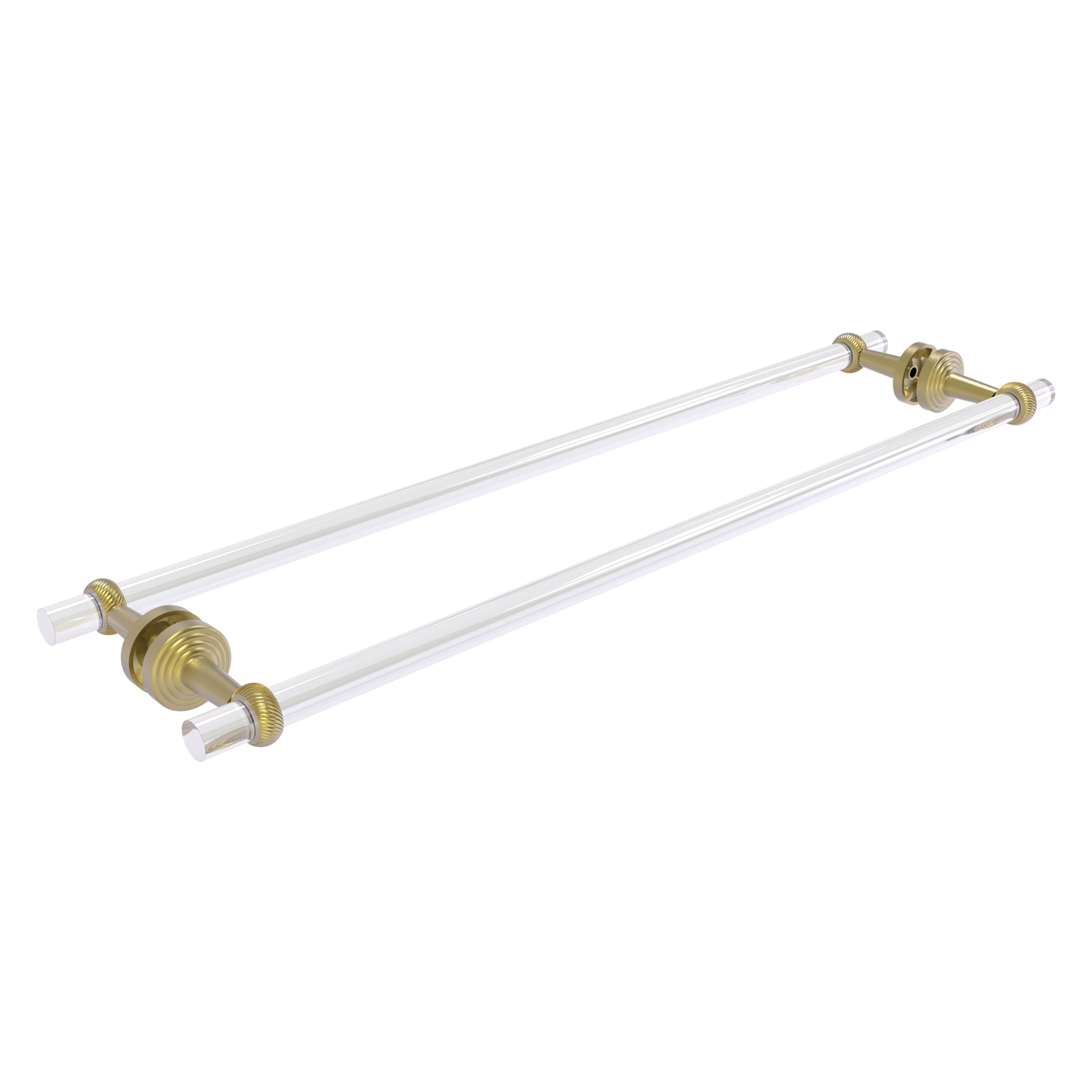 Allied Brass PB-41T-BB-30-SBR Pacific Beach 30-in double Satin Brass Wall mount Double Towel Bar