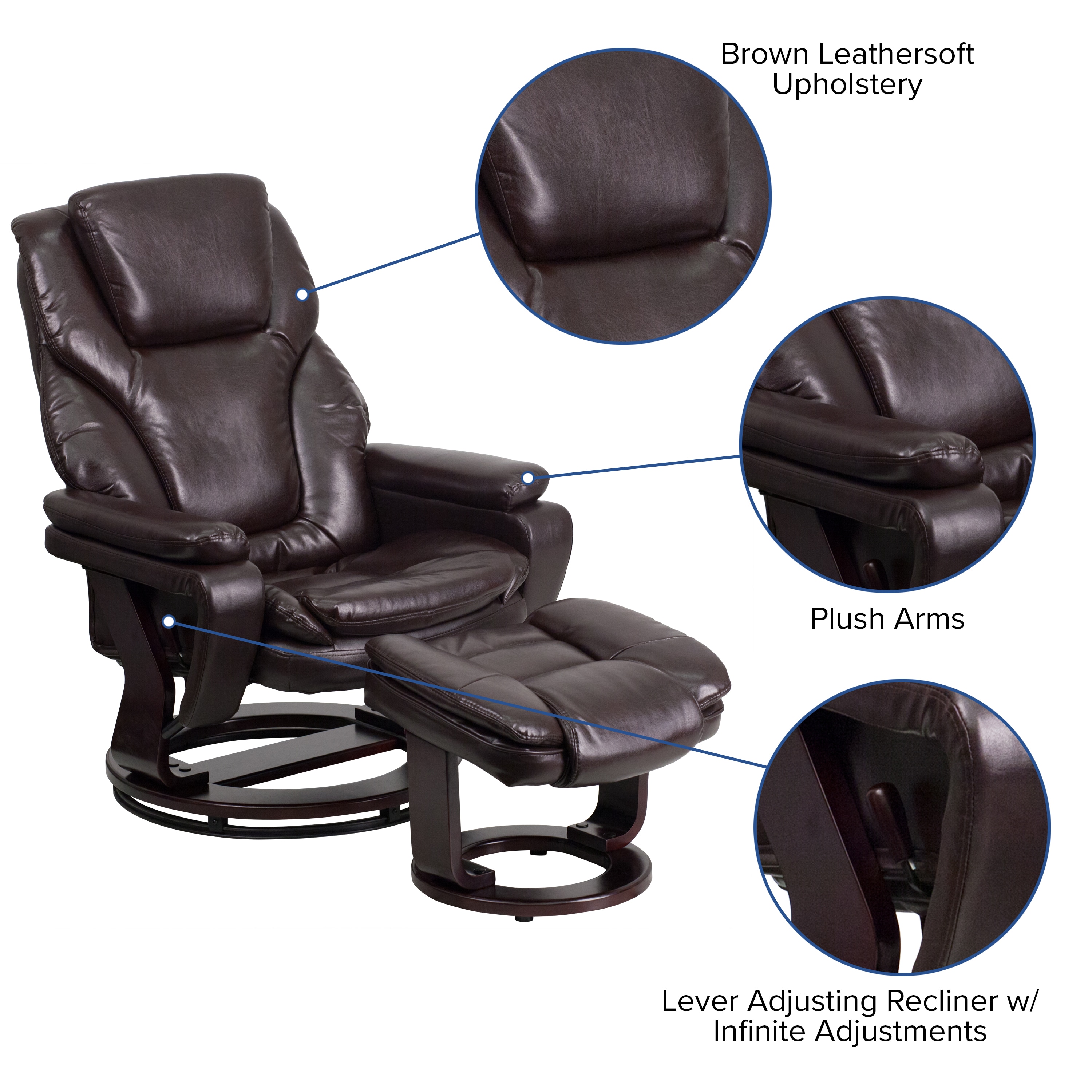 Flash Furniture 847254065061 recliners - View #8