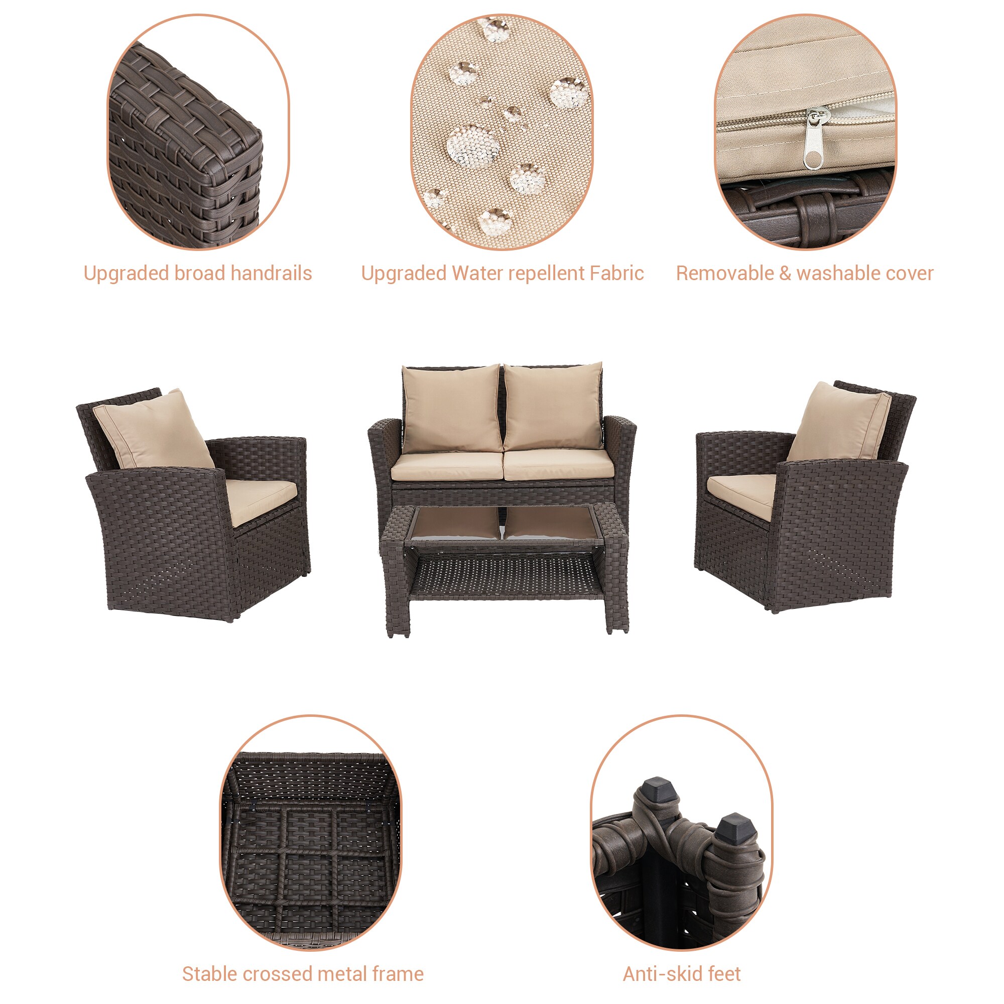 ACEGOSES LW-F600BSD Patio-Conversation-Sets - View #7