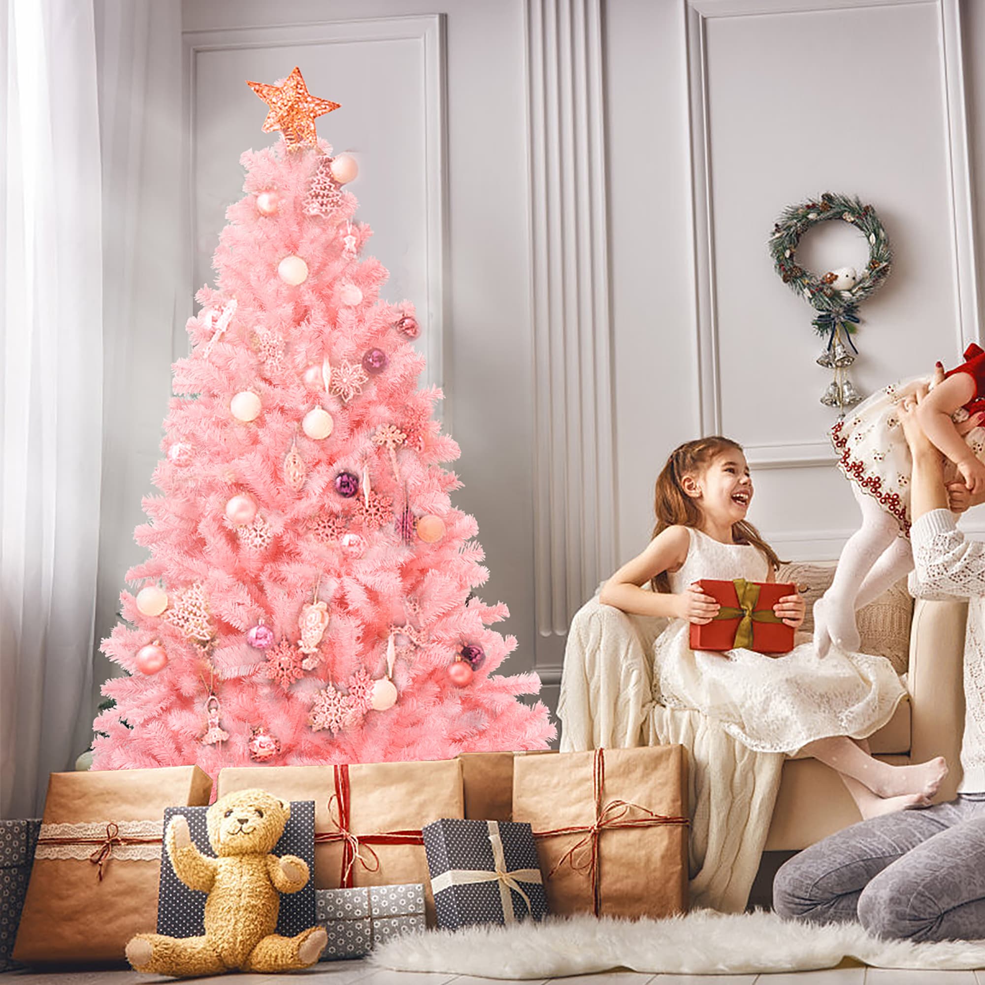 Costway CM22822 Artificial-Christmas-Trees - View #6