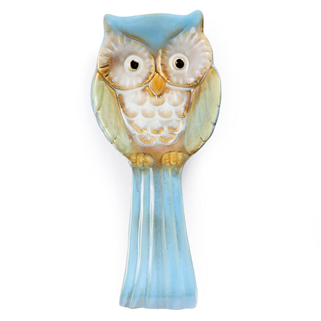 Linder Group Inc Owl Shaped Ceramic Spoon Rest for Stove Top Kitchen ...
