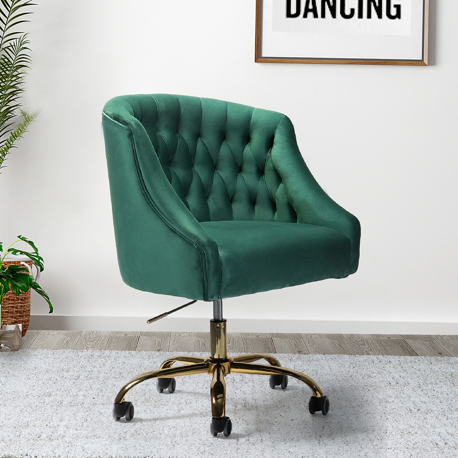 14 Karat Home CHM6030-GREEN Office-Chairs - View #2