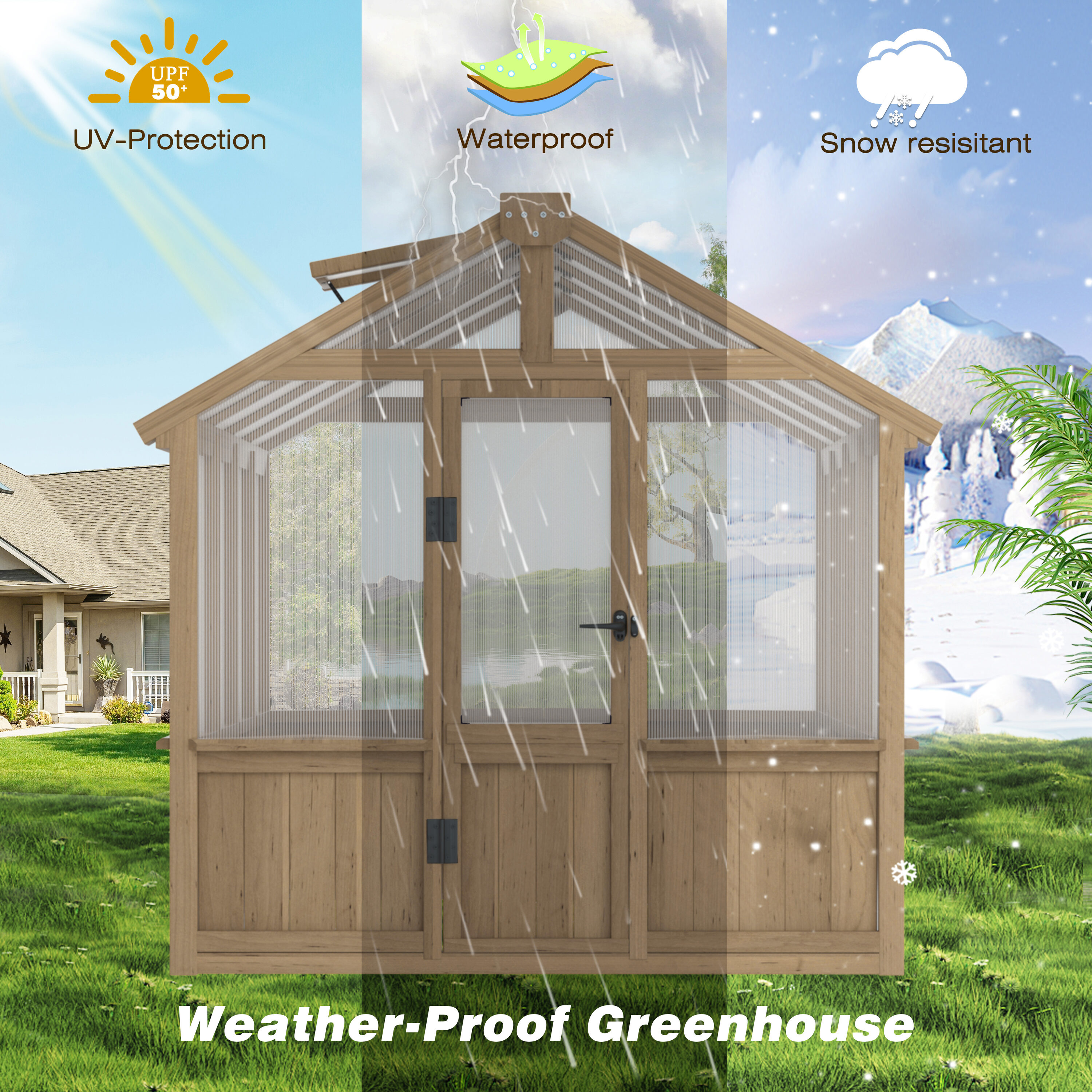 VEIKOUS PG0101-WD-01 greenhouses - View #8
