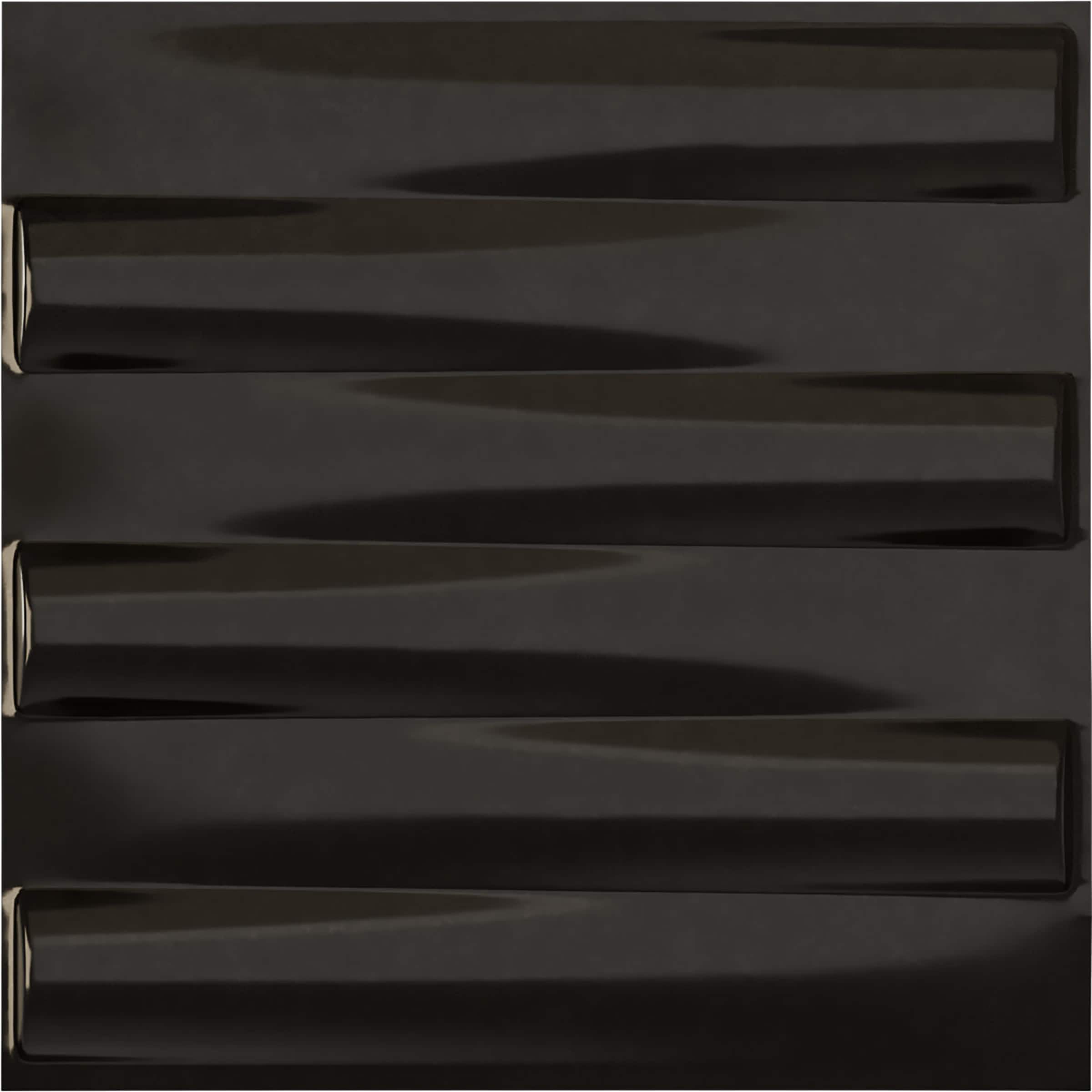 Ekena Millwork WP20X20NAECA-CASE-12 19-5/8-in x 19-5/8-in Embossed Paintable/Stainable Black PVC Wall Panel ( 12 -Pack, Covers 32.04-sq ft )