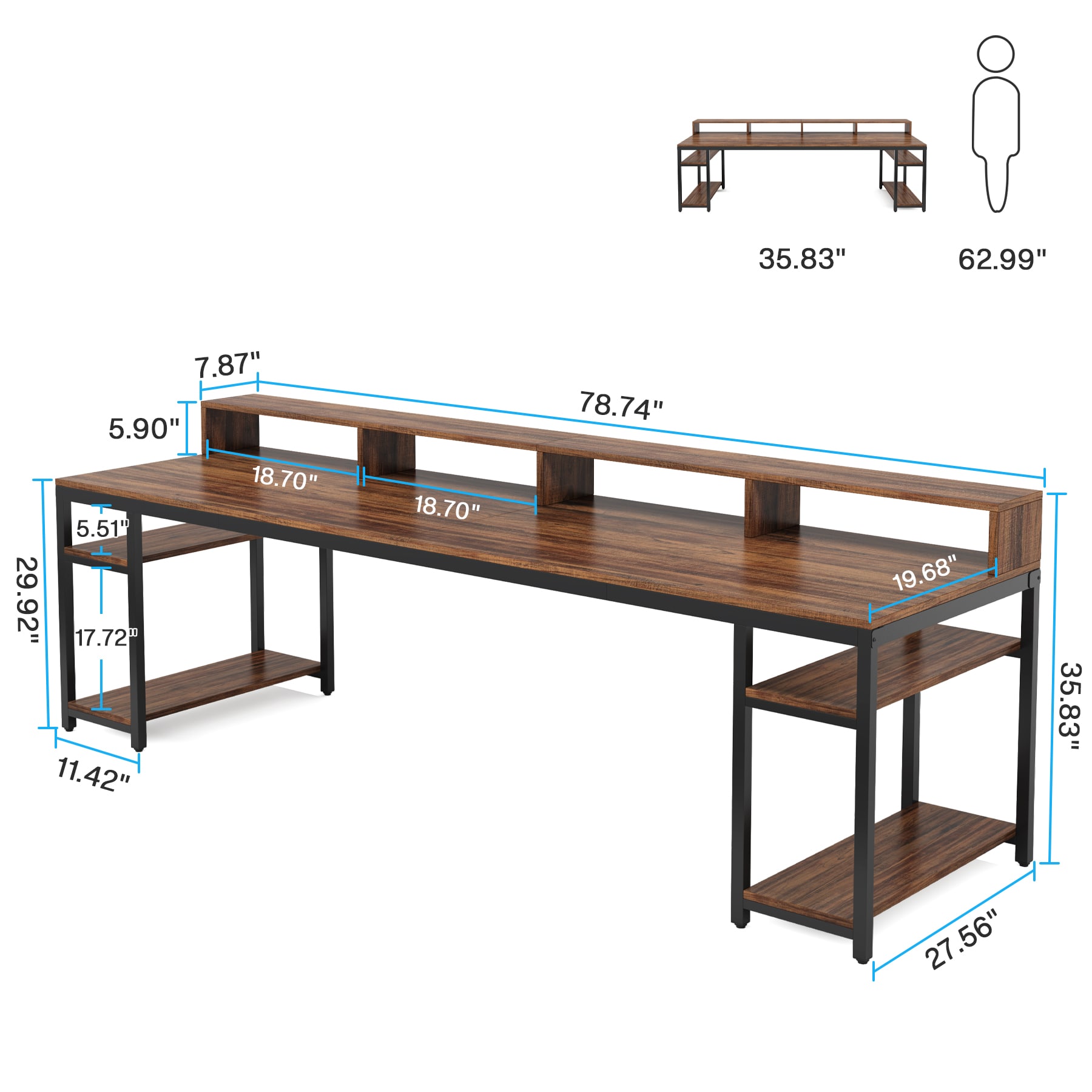 Tribesigns LWFD-RY0118 Office-Tables - View #7