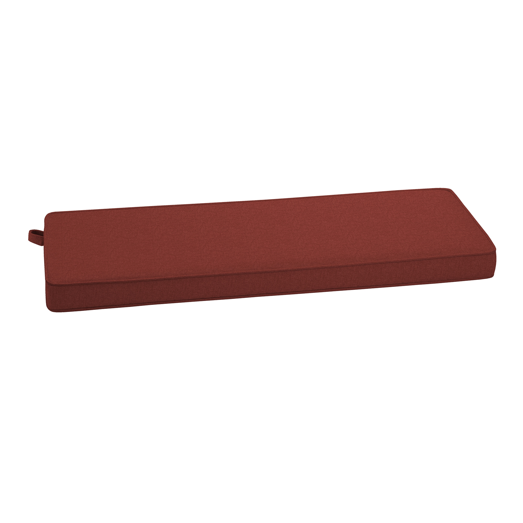 ARDEN FR0DF73B-DKZ1 18-in x 48-in Chili Pepper Red Woven Solid Patio bench cushion