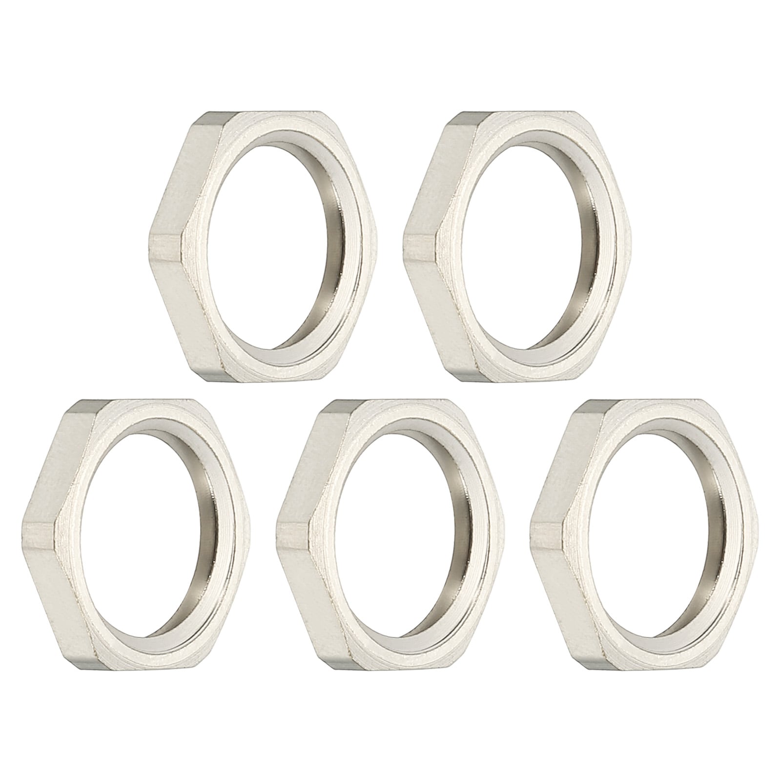 Female Thread Features Unique Bargains NPT Cast Pipe Fitting Hex Locknut Nickel Plated Copper ...