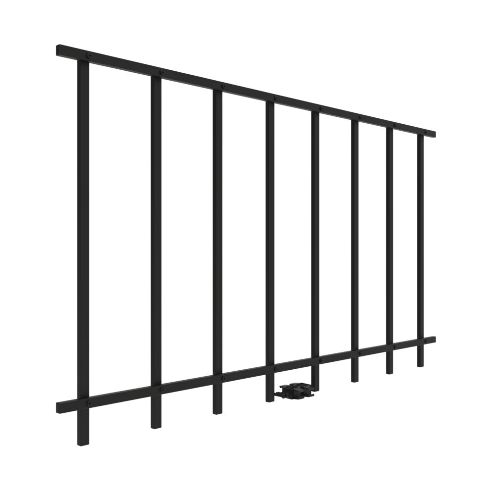 Freedom Standard 35-in Black Metal Puppy Picket Add-on Kit For Aluminum ...