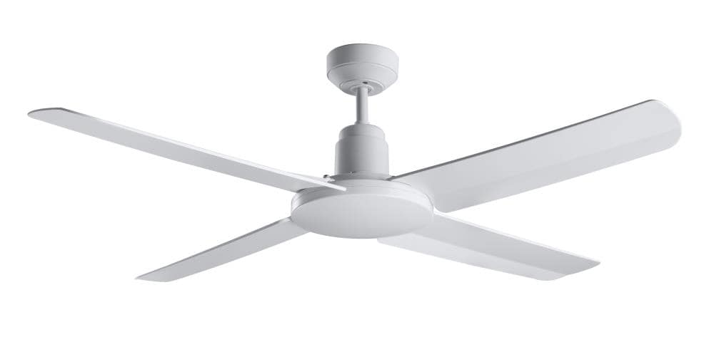 Lucci Air Nautilus 52 In White Indoor Outdoor Ceiling Fan With Remote 4 Blade The Fans Department At Com - Outdoor Ceiling Fans With Remote White