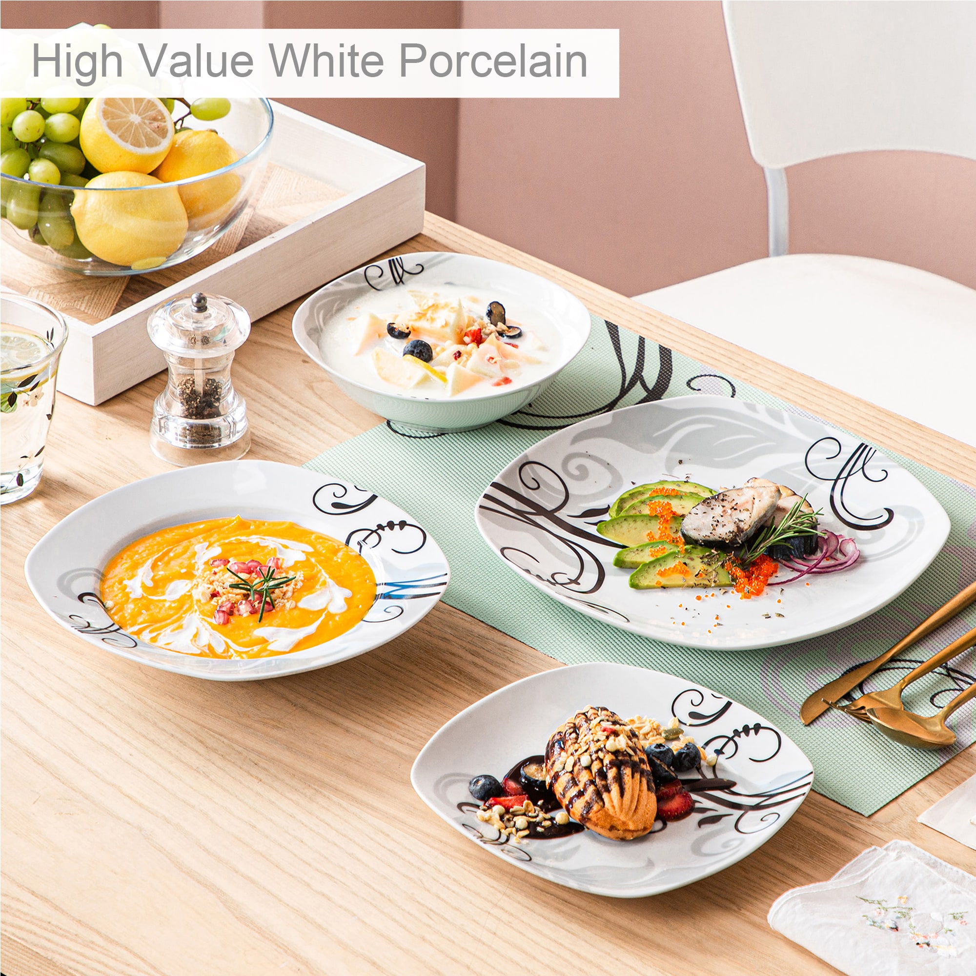 VEWEET ZOEY002 dinnerware - View #3