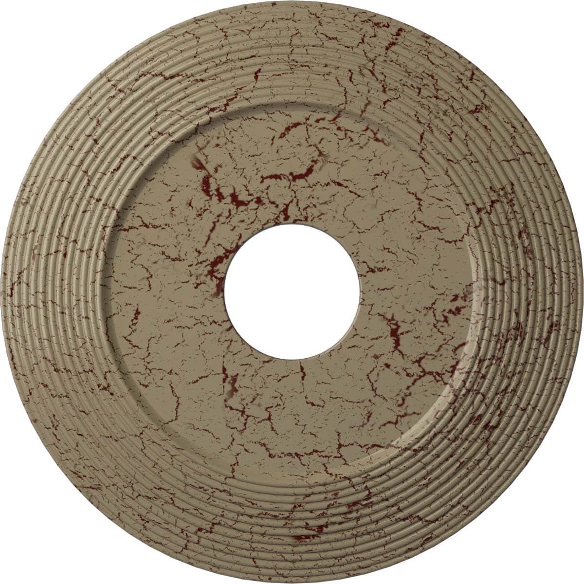 Ekena Millwork CM16ADGDC Adonis 16.125-in W x 16.125-in L Painted Gobi Desert Crackle Polyurethane Whole Ceiling Medallion